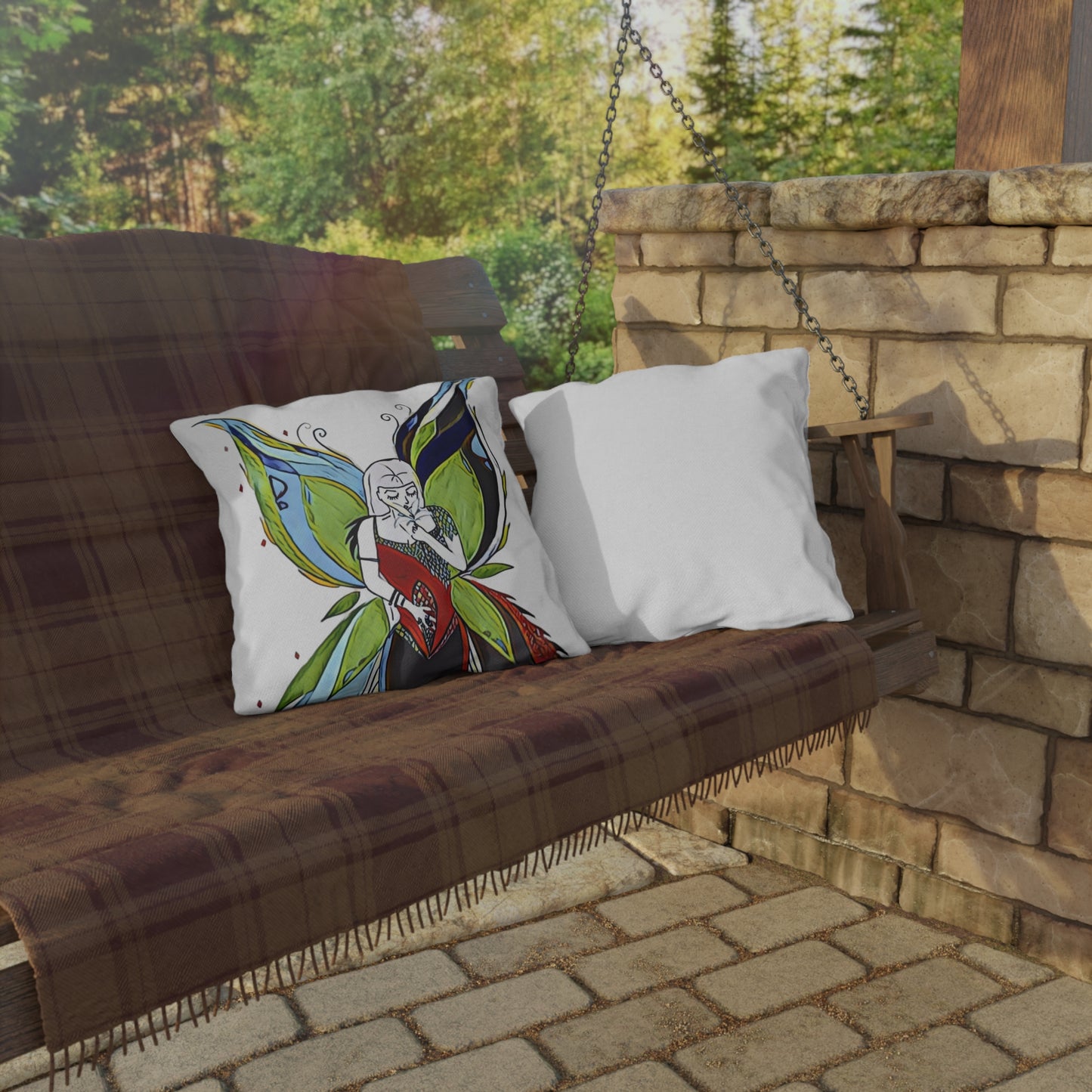 Outdoor Pillow Fairy