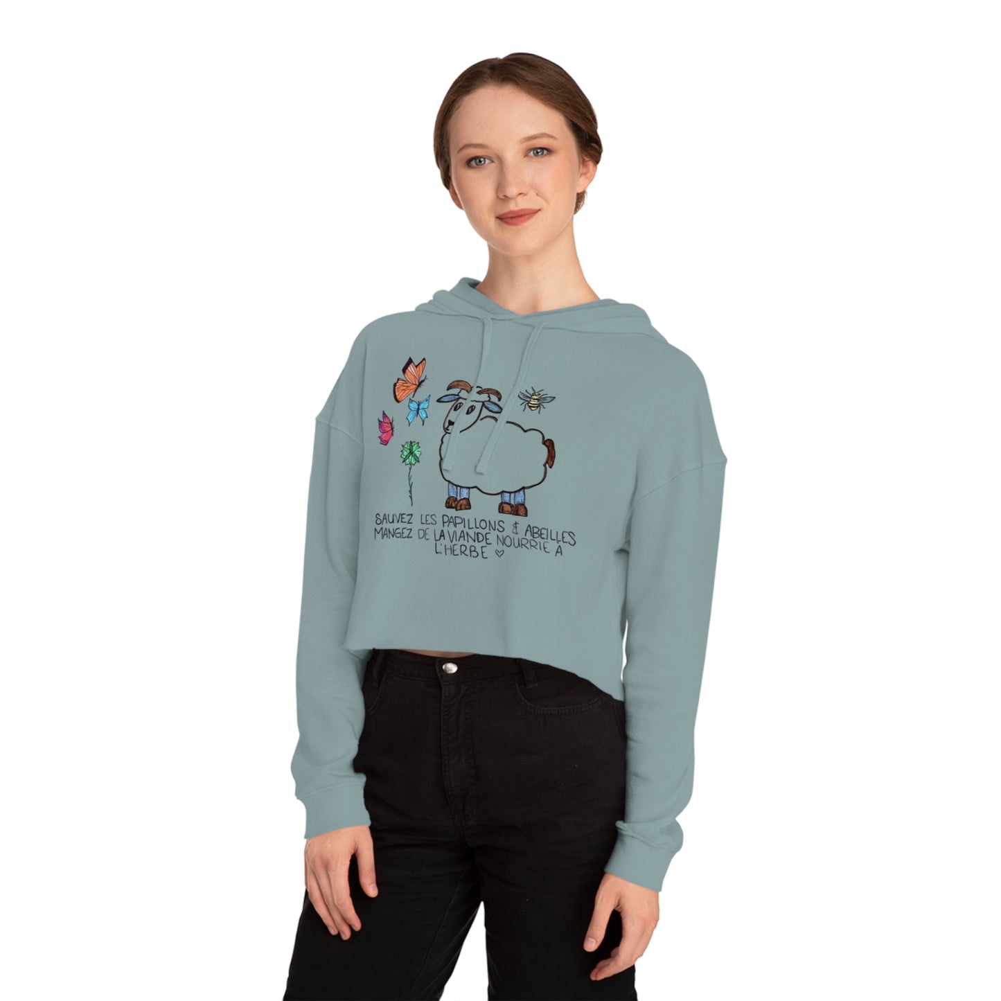 Cropped Nature Hoodie