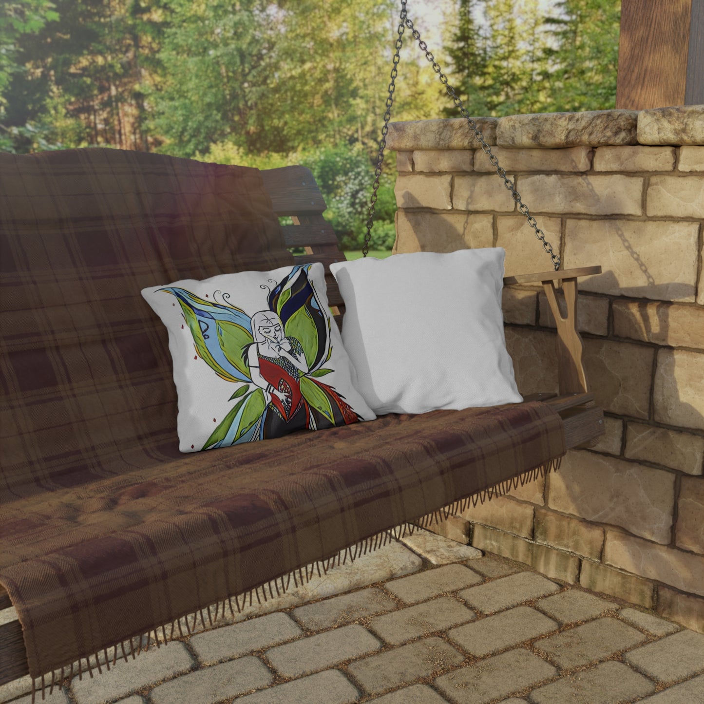 Outdoor Pillow Fairy