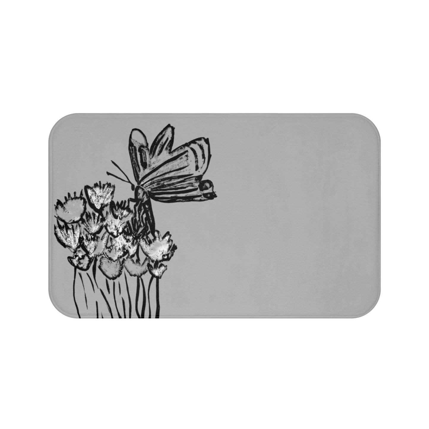 Bath Mat Butterfly
