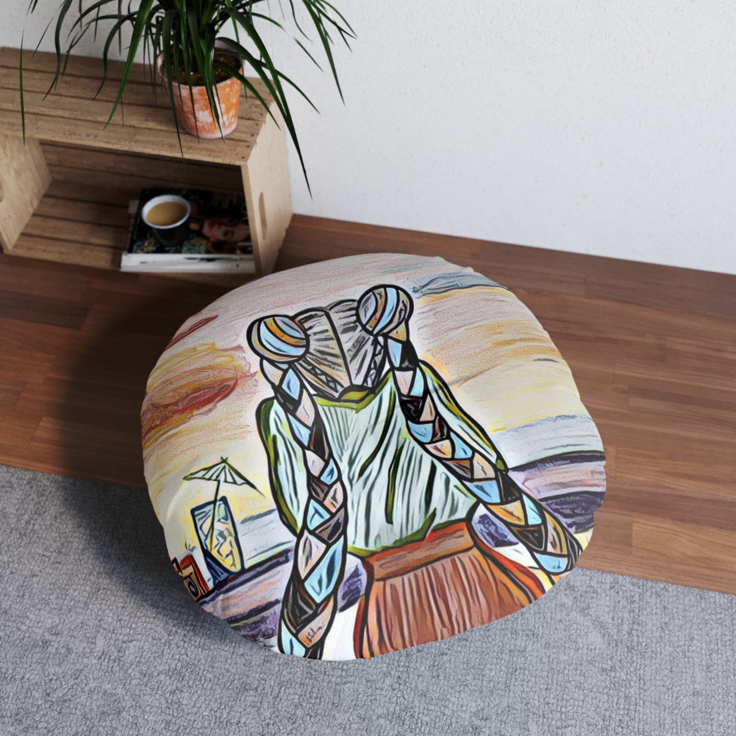 Alignment Tufted Floor Pillow