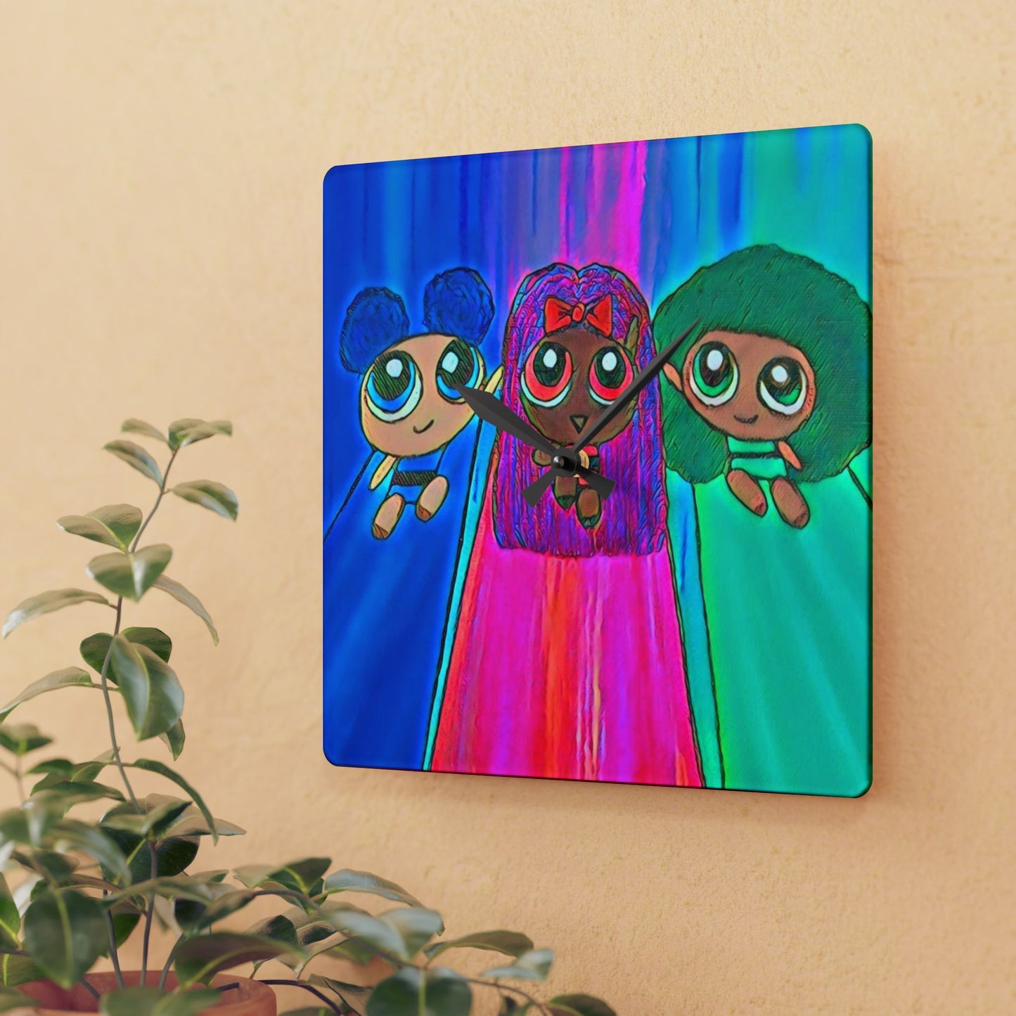 Wall Clock Powerpuff Girls
