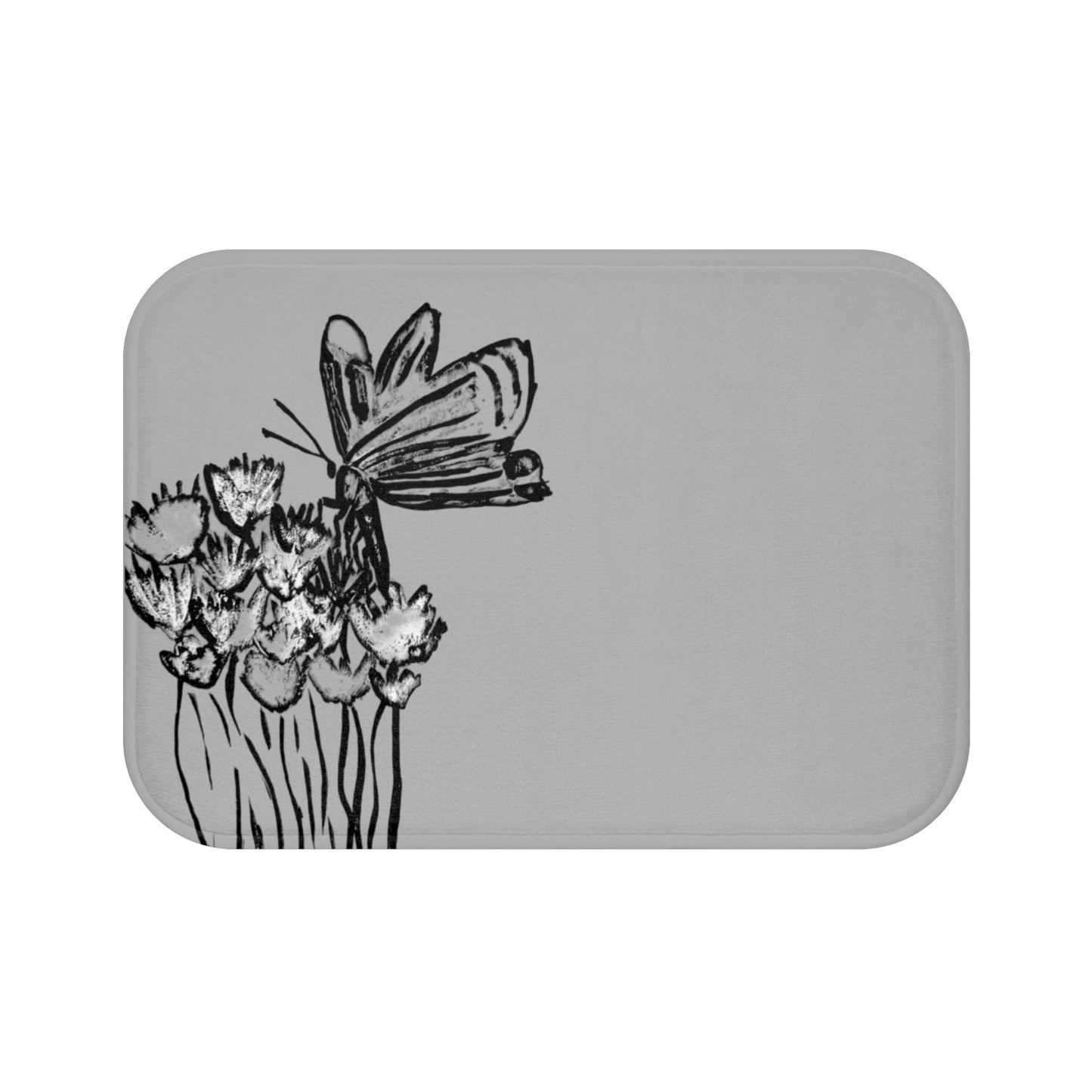 Bath Mat Butterfly