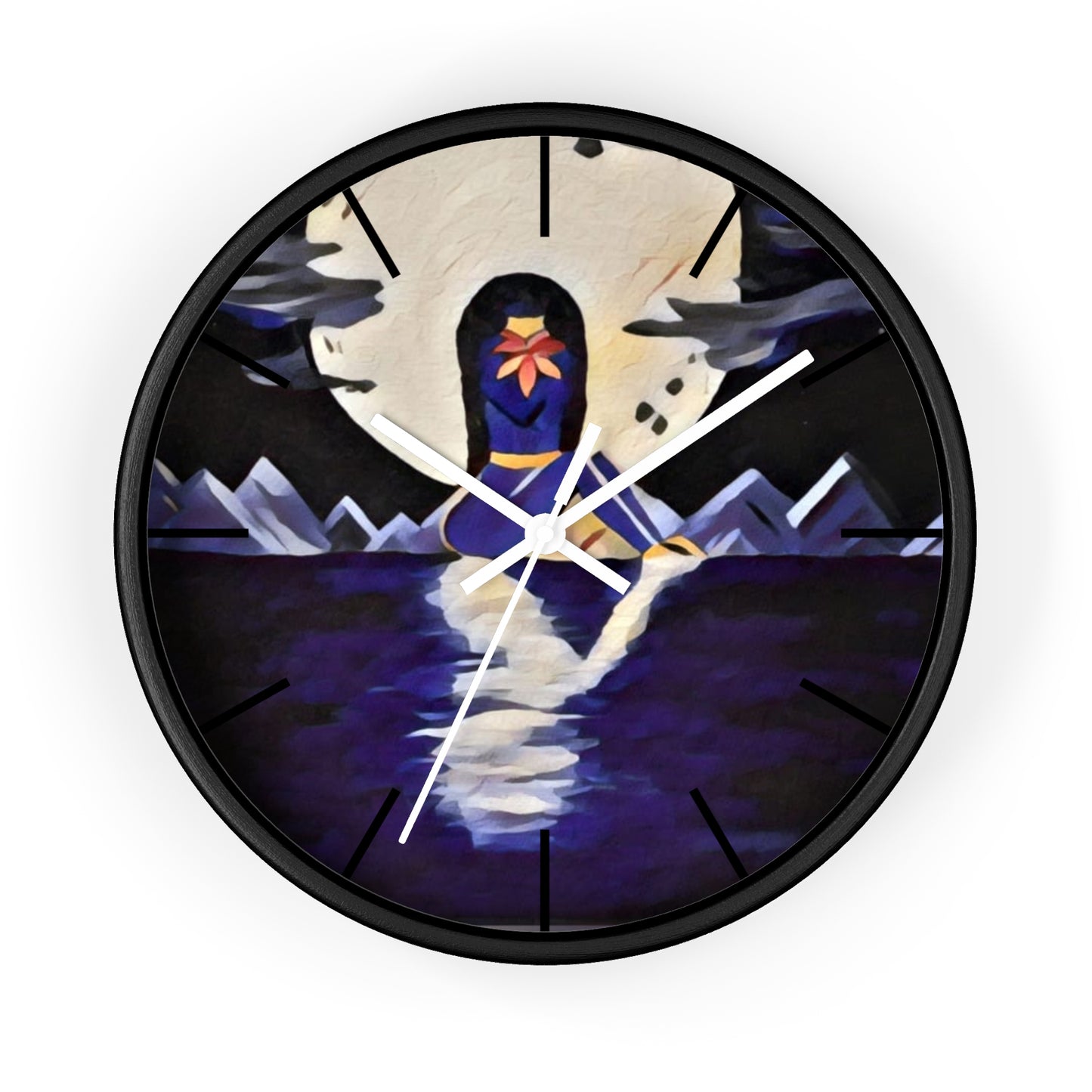 Wall Clock Moon Fae