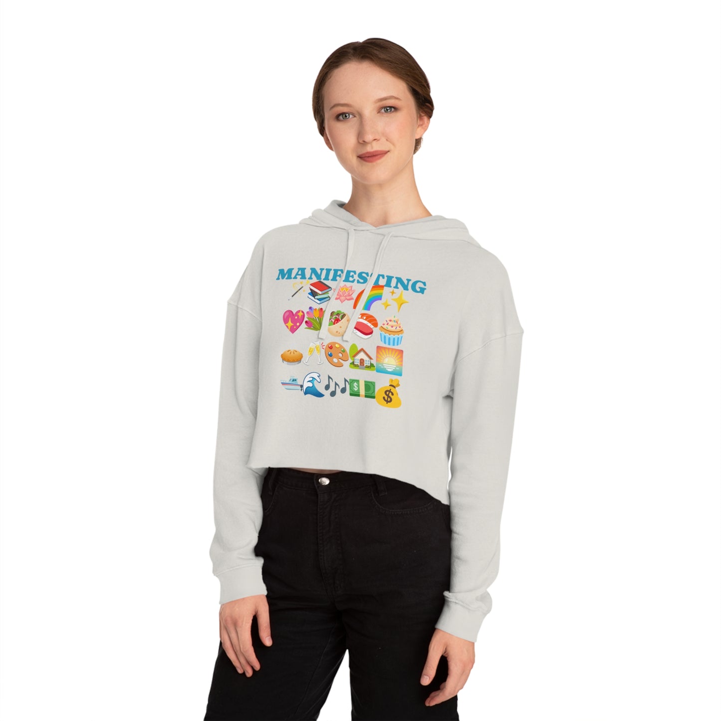 Cropped Manifesting Hoodie