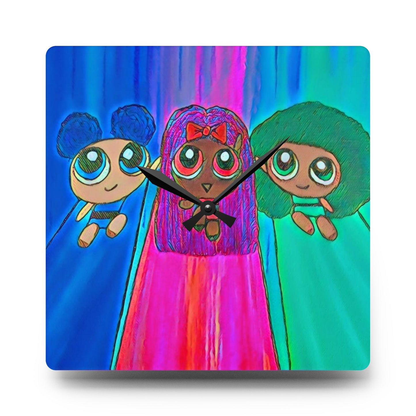 Wall Clock Powerpuff Girls