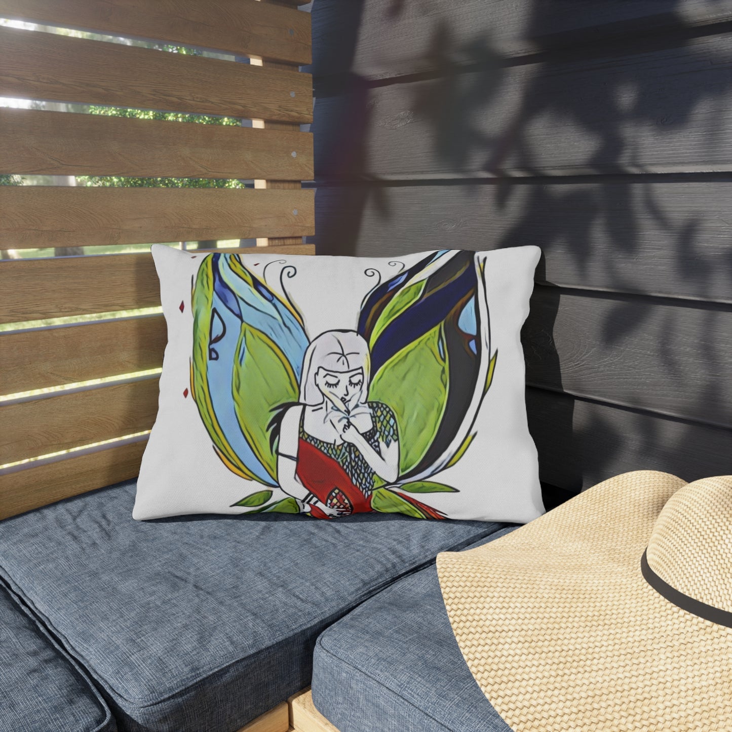 Outdoor Pillow Fairy