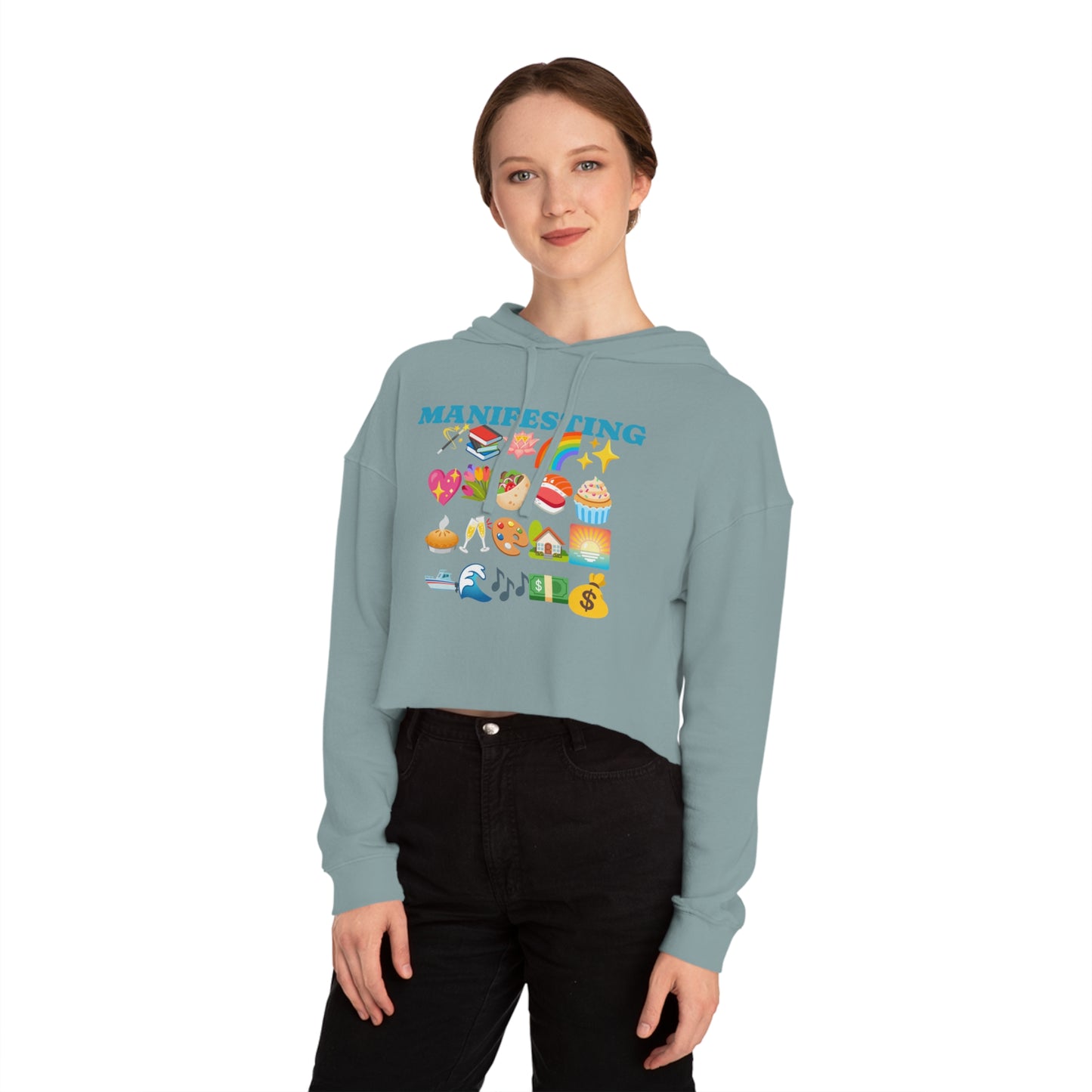 Cropped Manifesting Hoodie