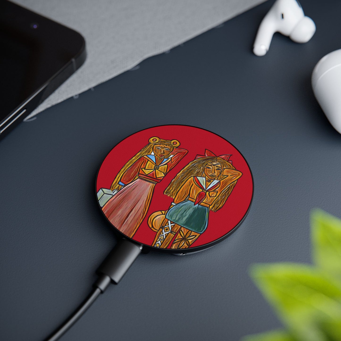 Magnetic Sailor Moon & Sailor Venus Charger