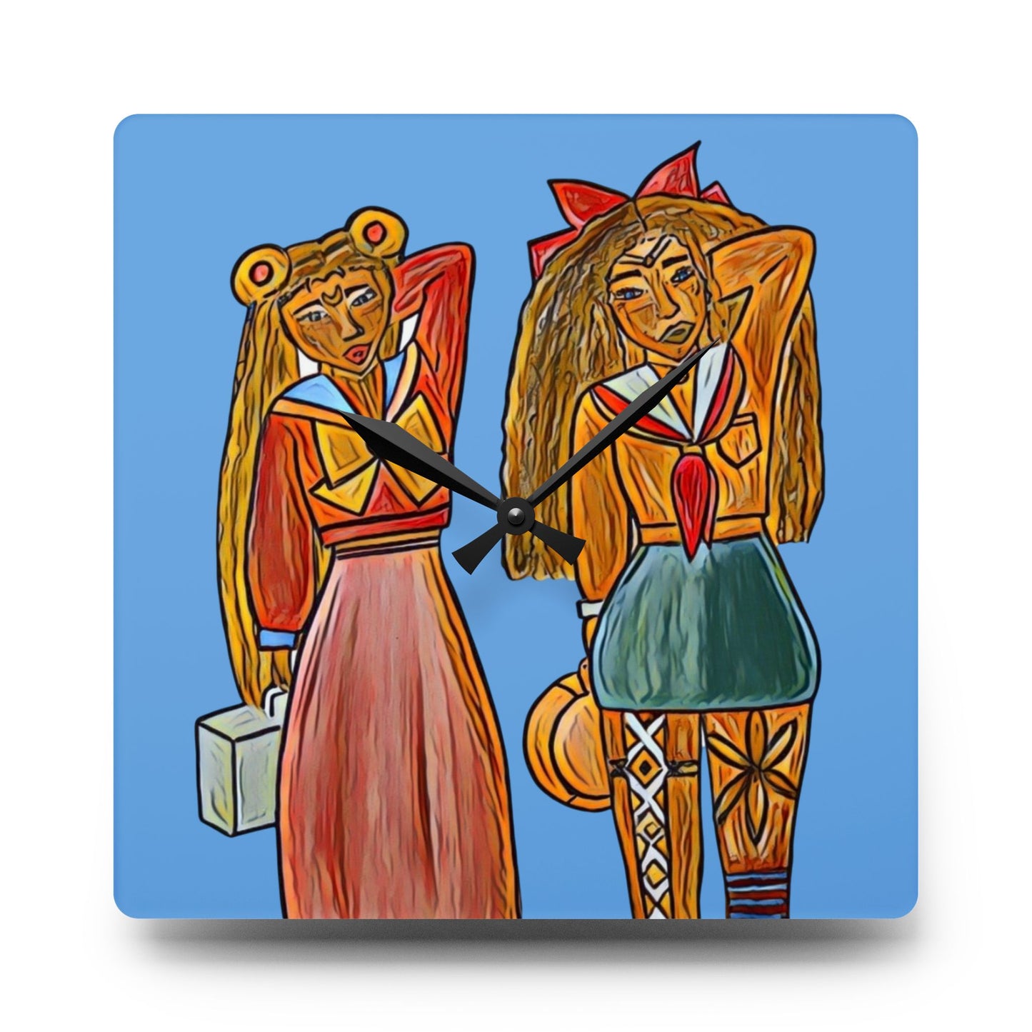 Wall Clock Sailor Moon & Sailor Venus