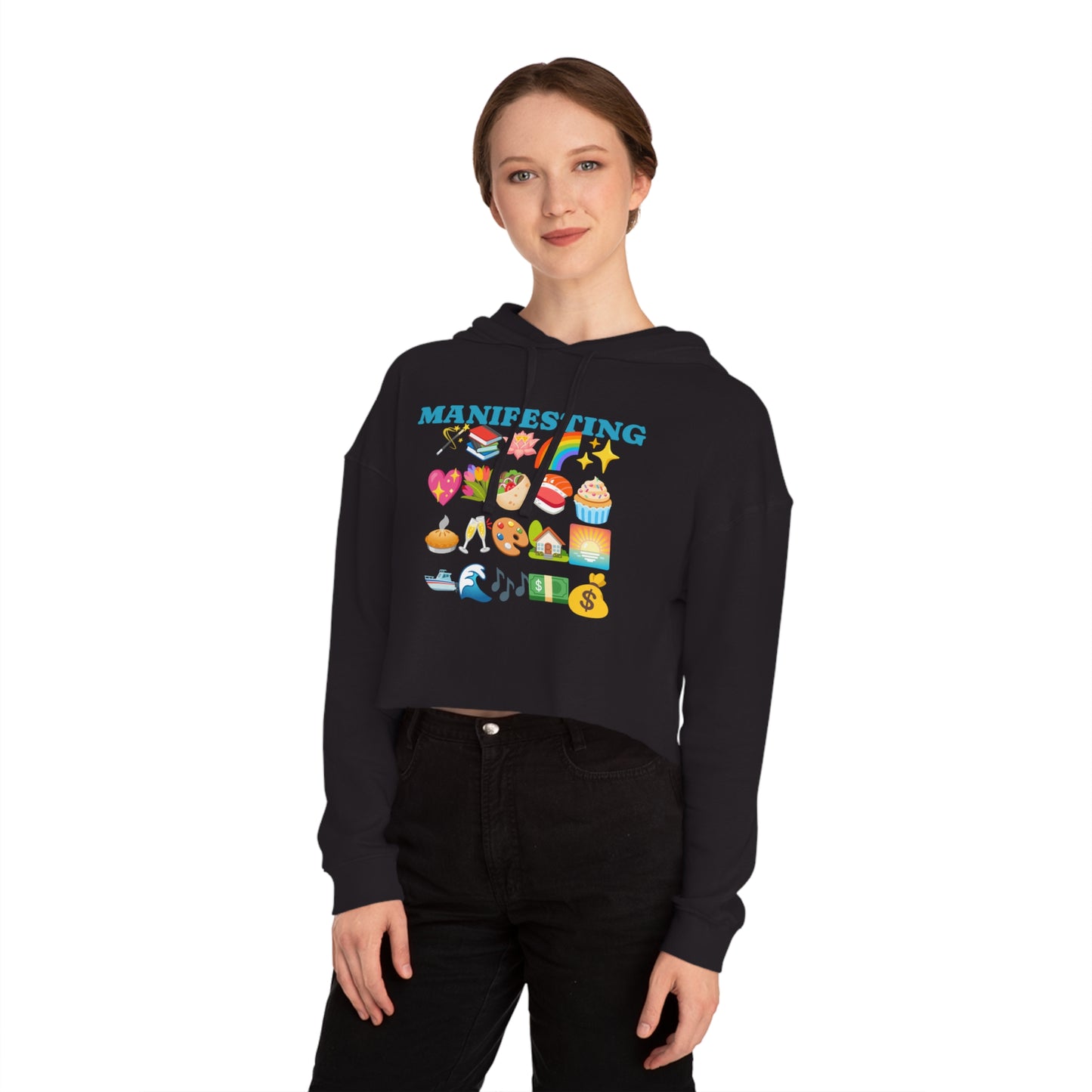 Cropped Manifesting Hoodie