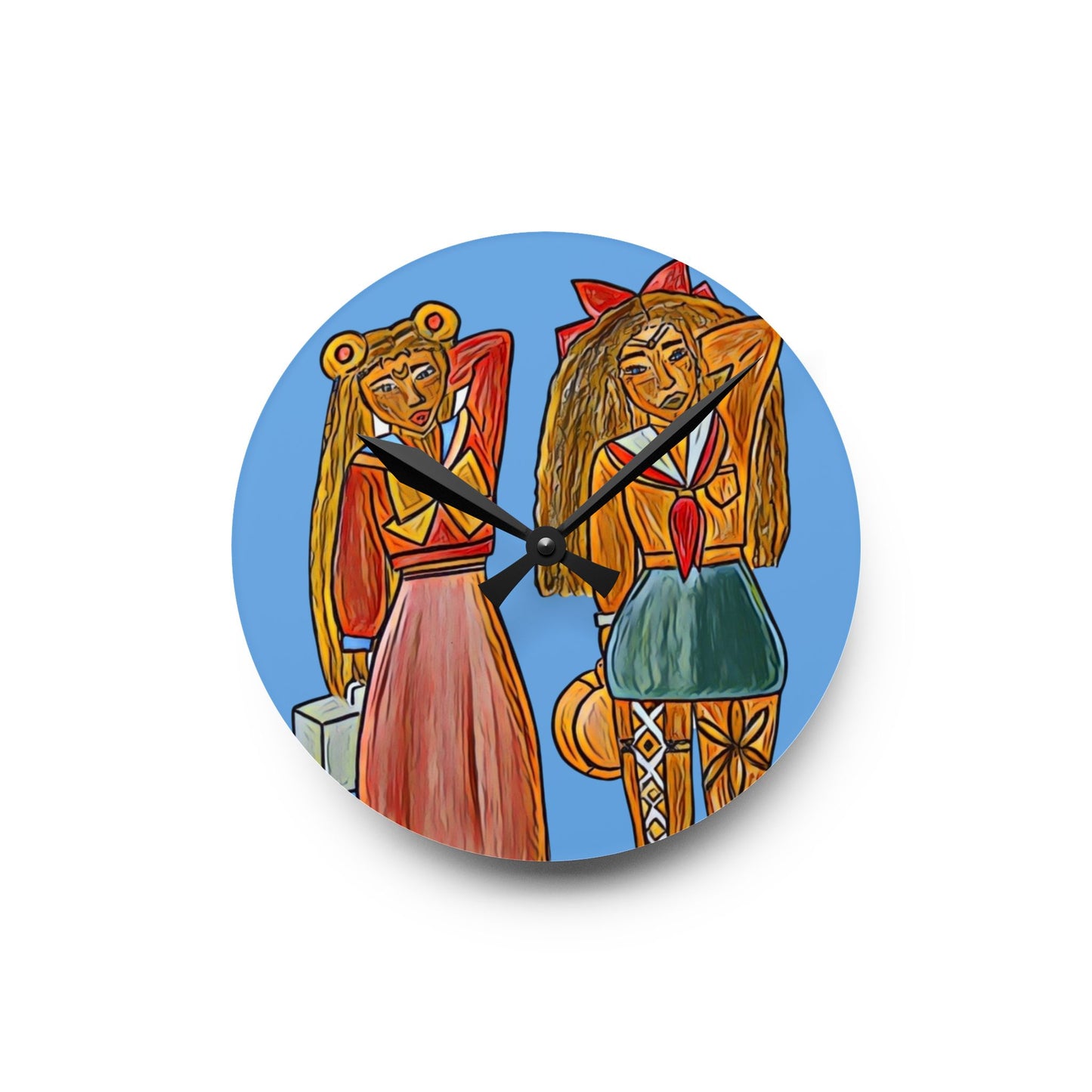 Wall Clock Sailor Moon & Sailor Venus