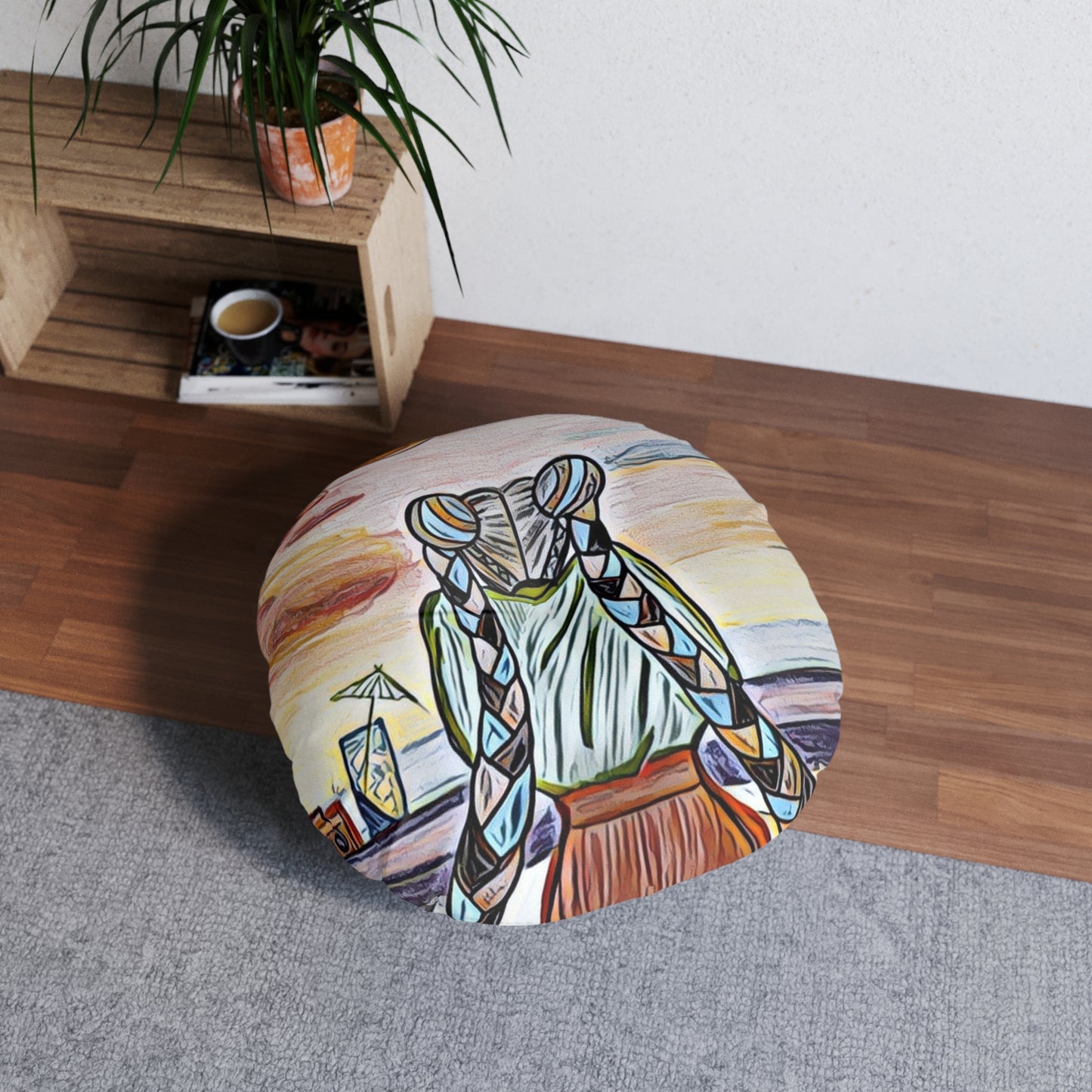 Alignment Tufted Floor Pillow
