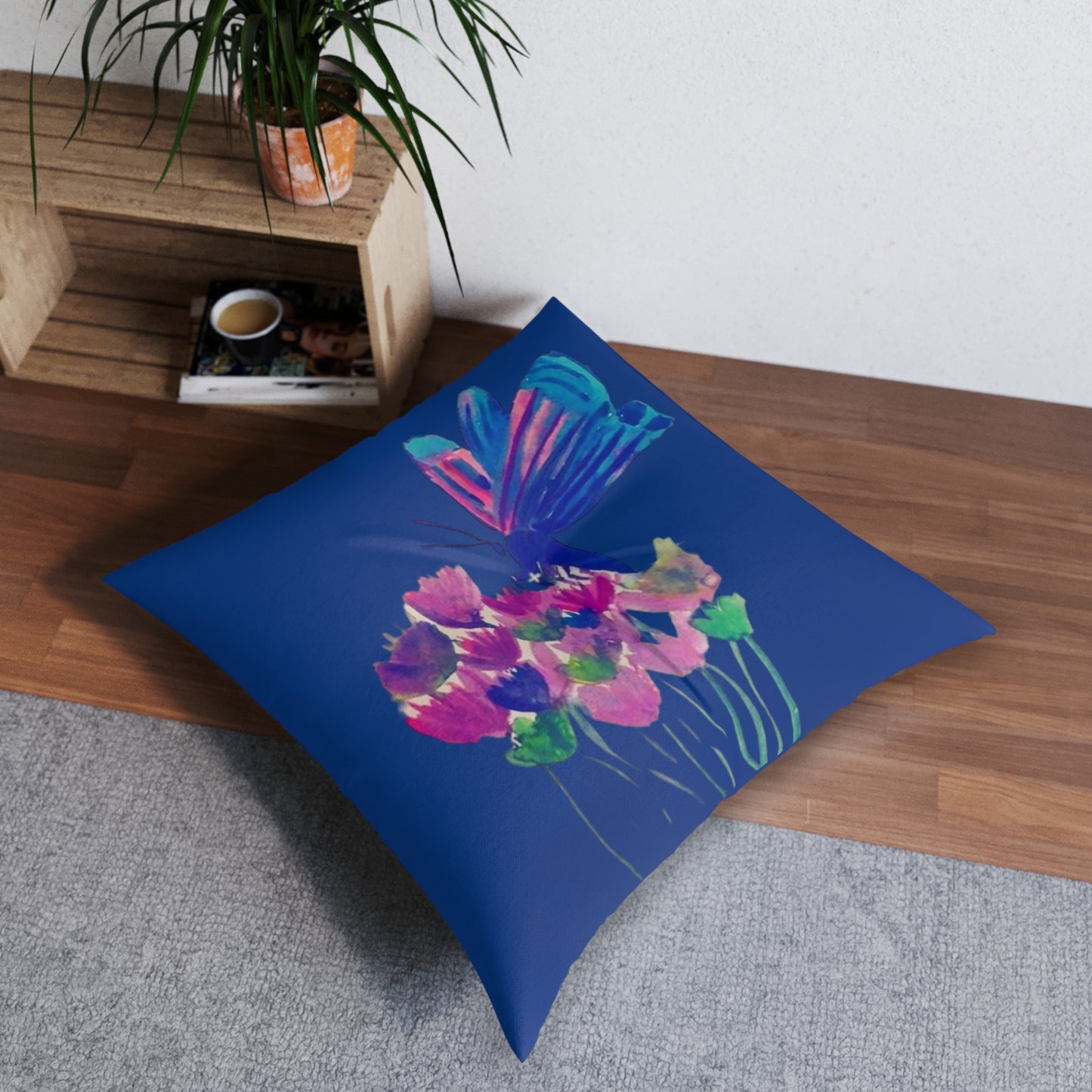 Floor Pillow Butterfly [Square]