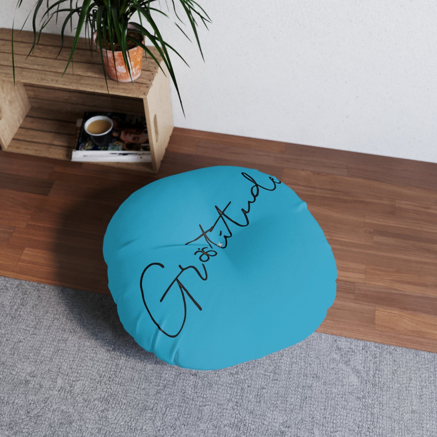 Floor Pillow Gratitude [Round]