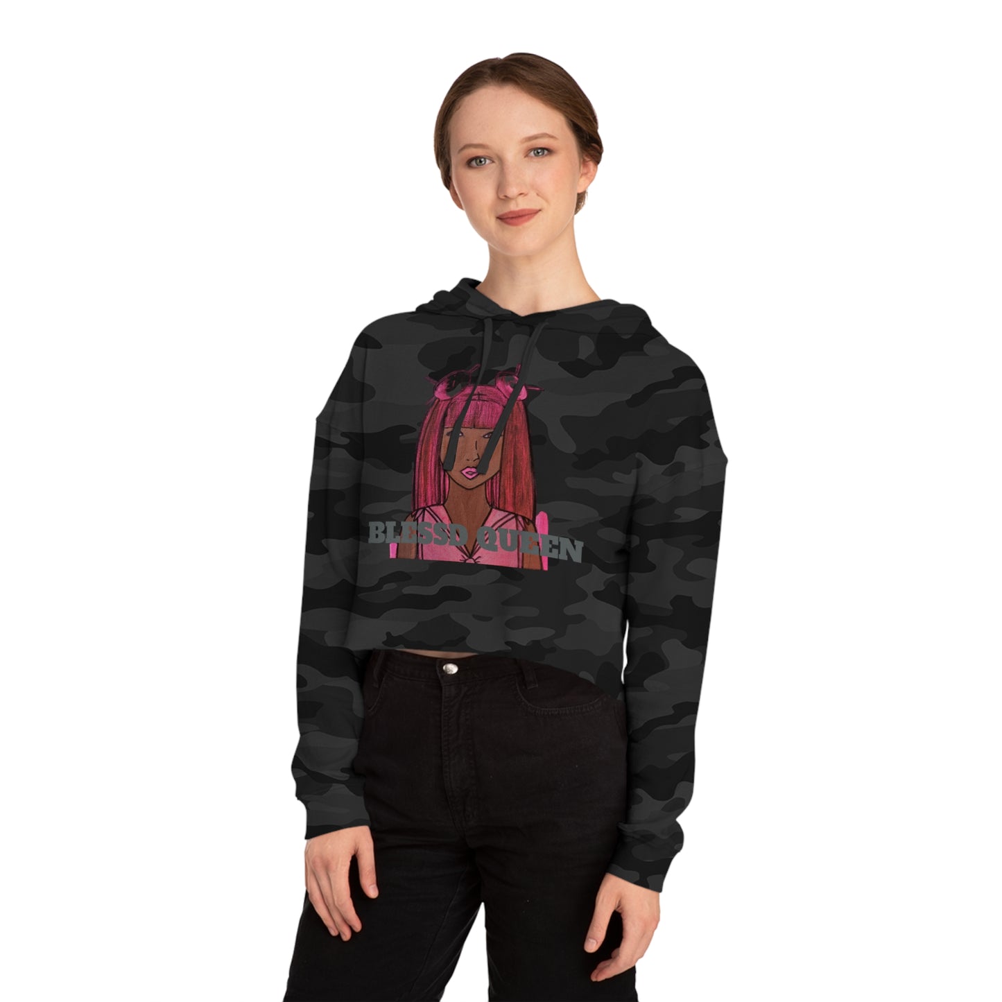 Cropped Sailor Queen x Blessed Hoodie