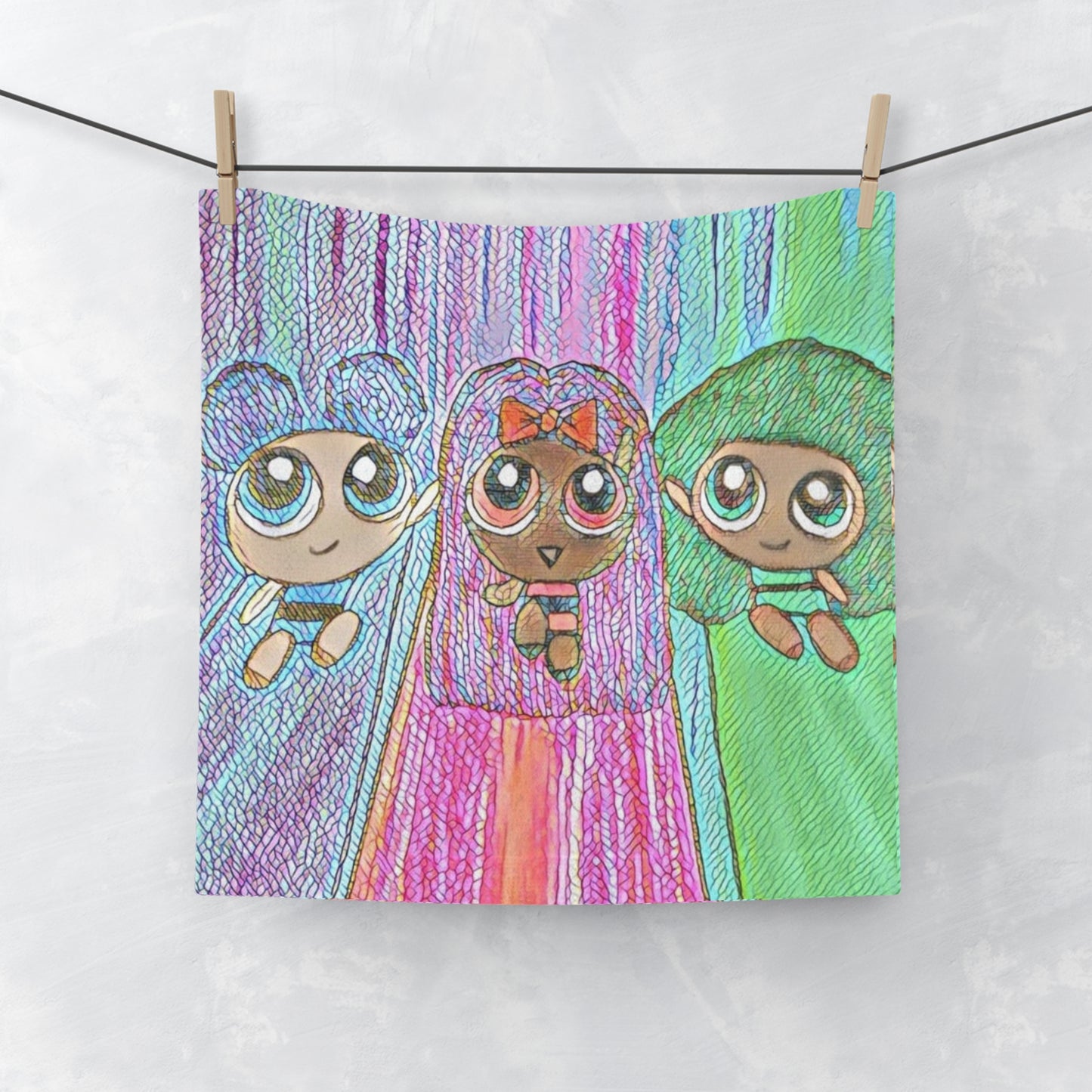 Face Towel Powerpuff Girls