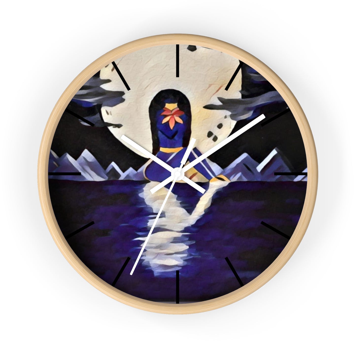 Wall Clock Moon Fae