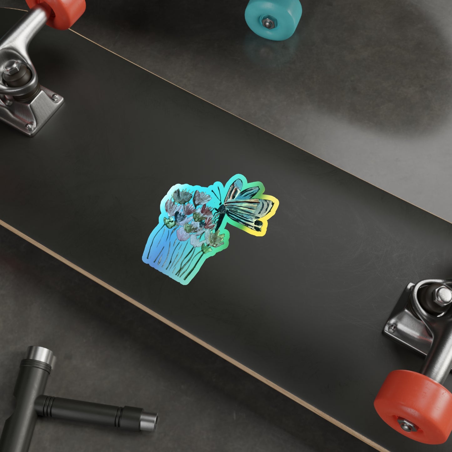 Holographic Butterfly Sticker