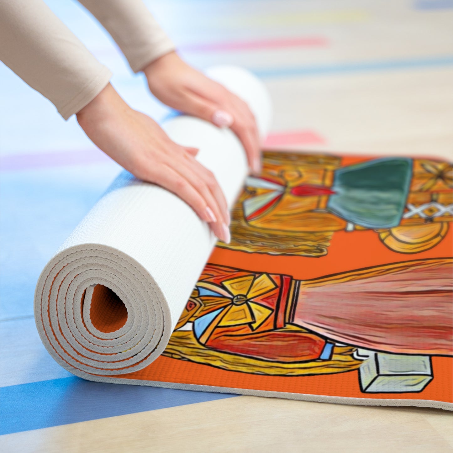 Yoga Mat Sailor Moon & Sailor Venus [Orange]