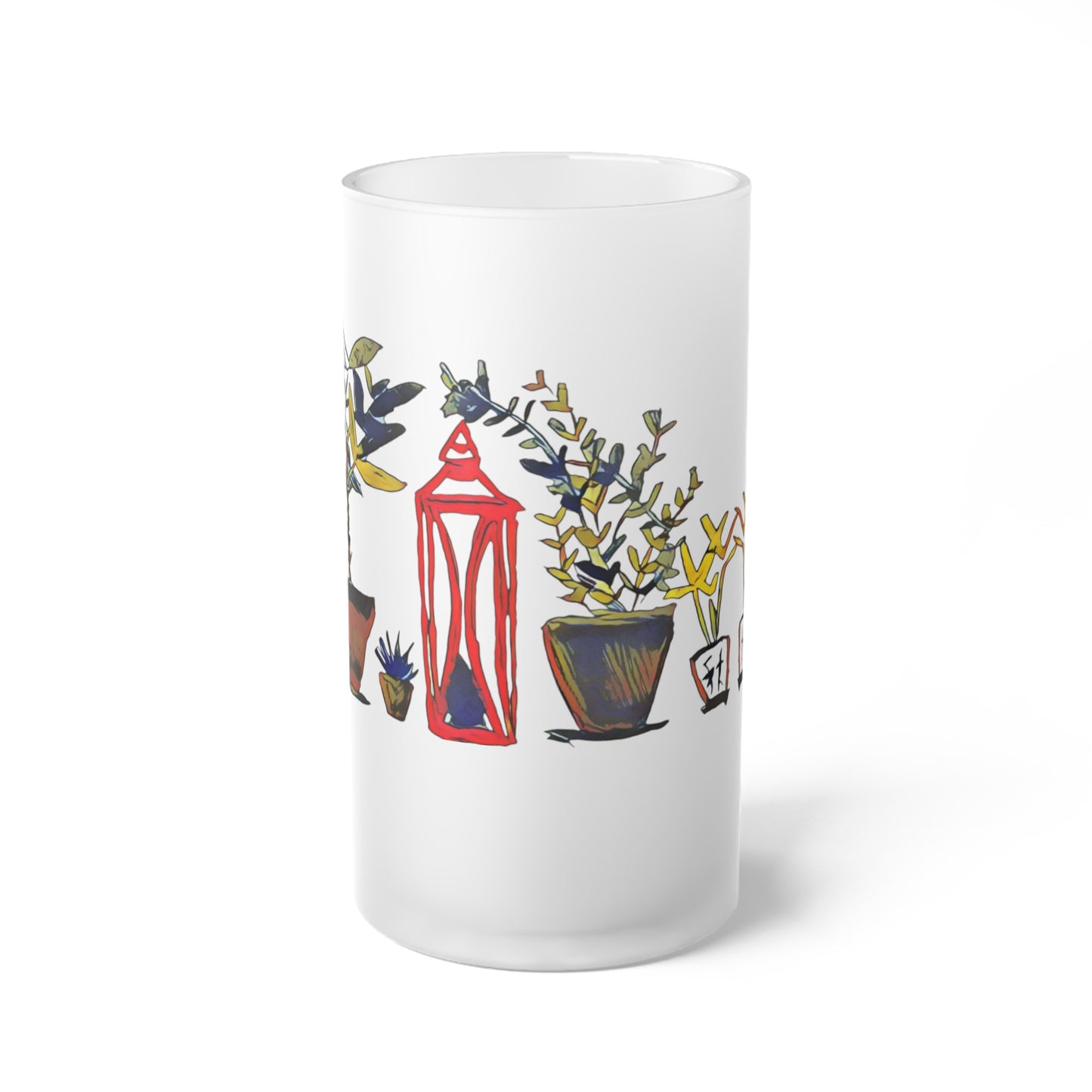 Frosted Glass Mug [16oz] Plants