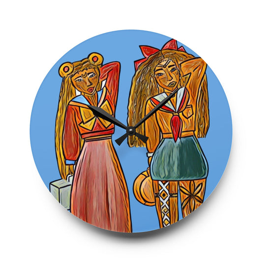 Wall Clock Sailor Moon & Sailor Venus
