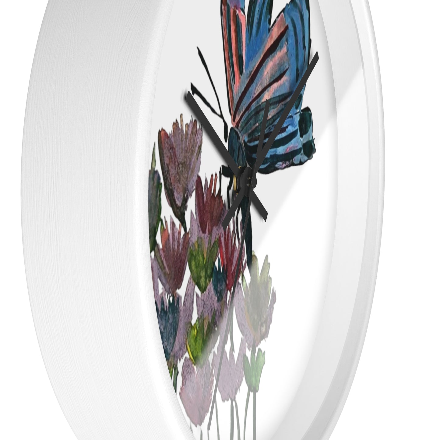 Wall Clock Butterfly