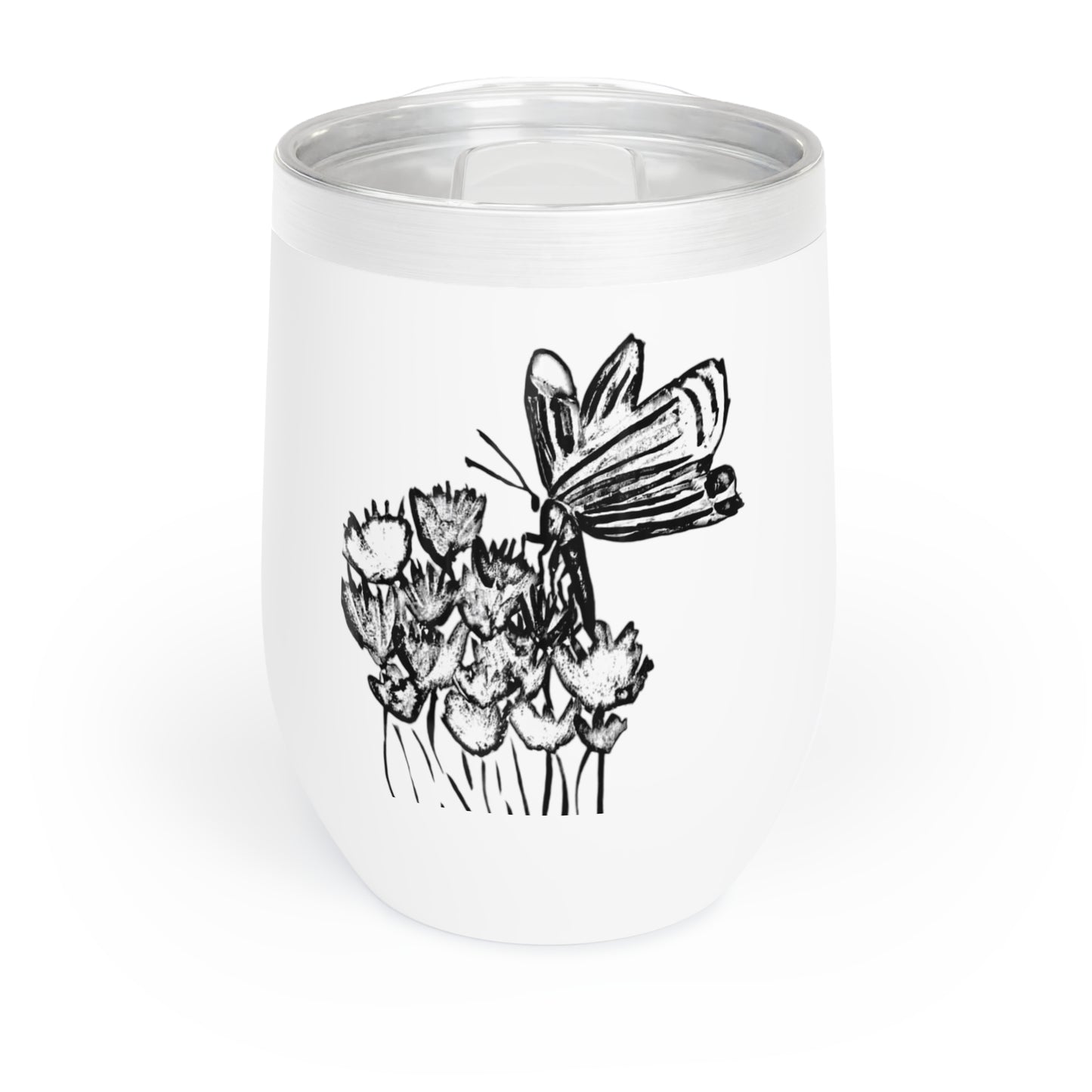 Tumbler [12oz] Butterfly - Black