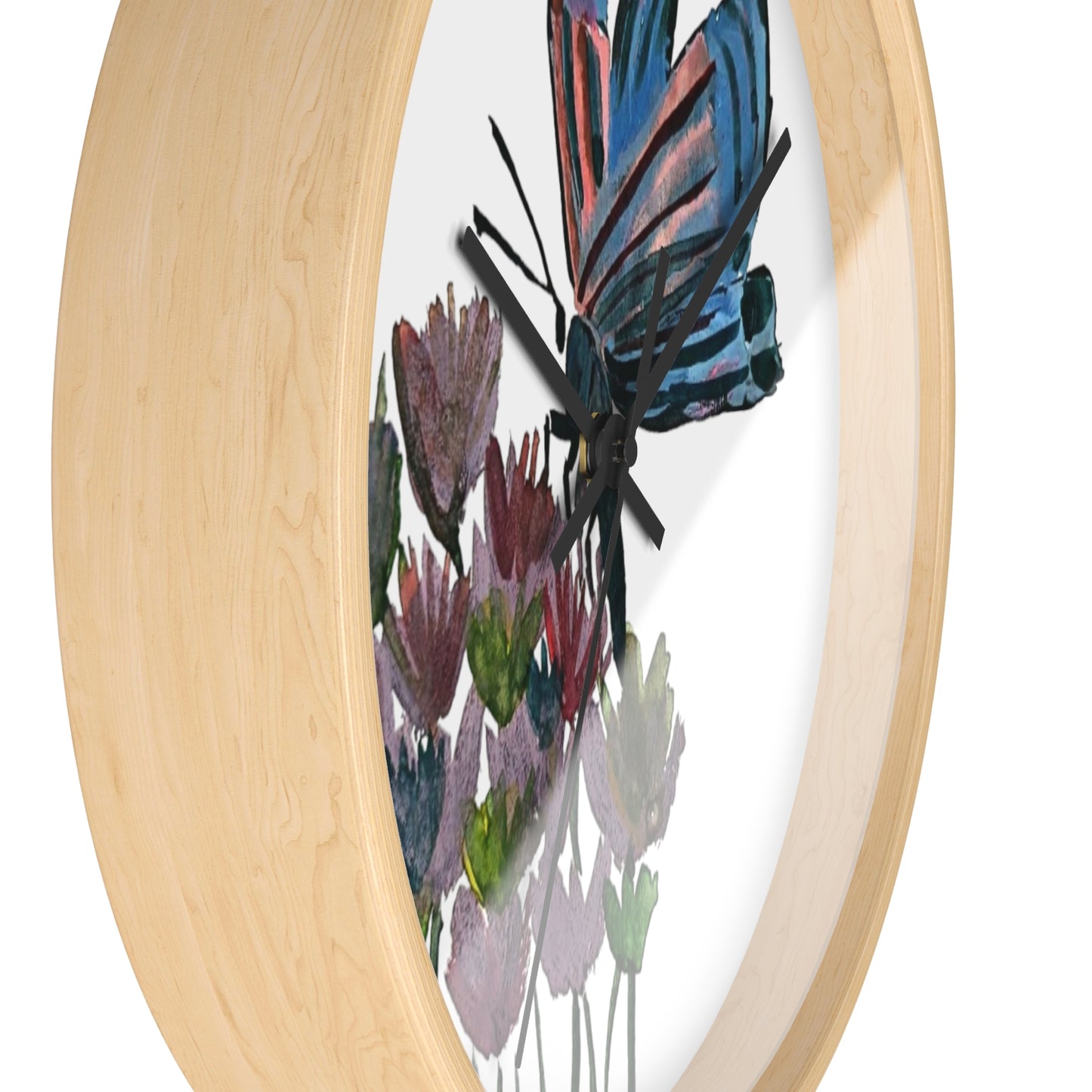 Wall Clock Butterfly