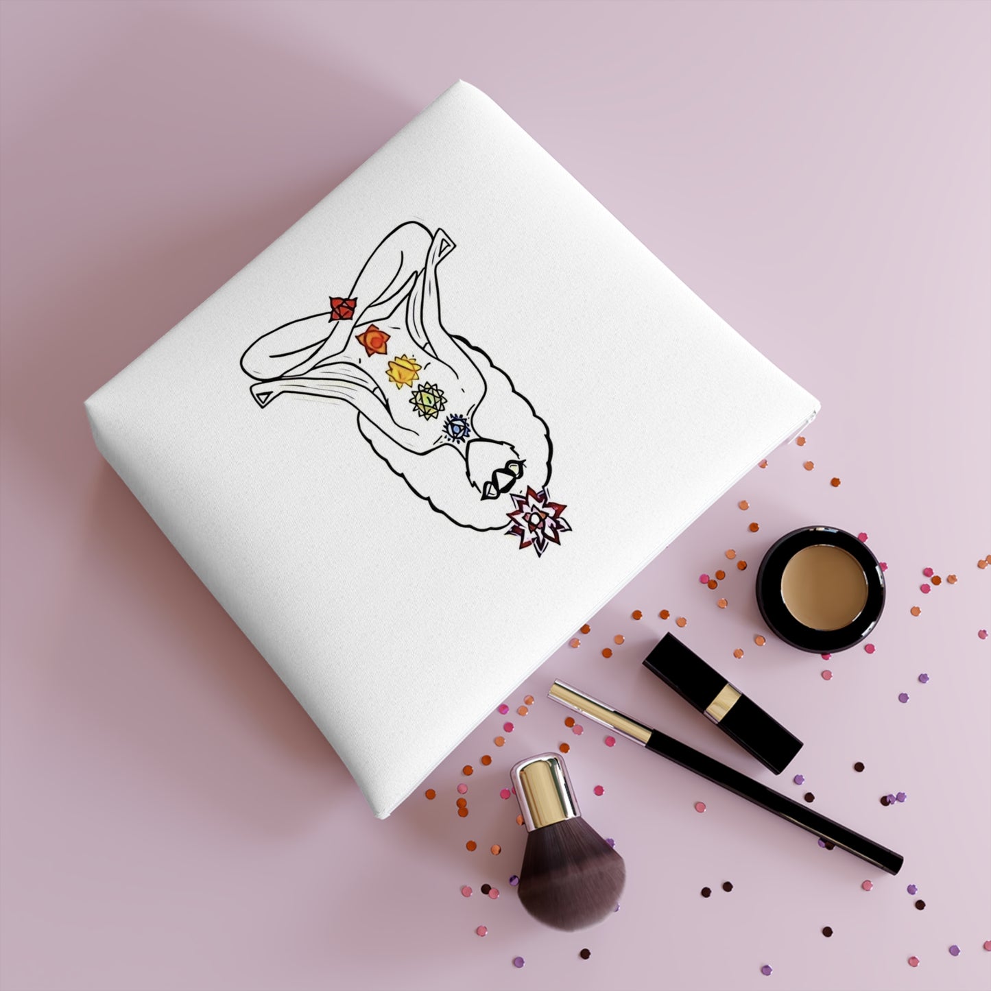Cosmetic Bag Chakras [White]