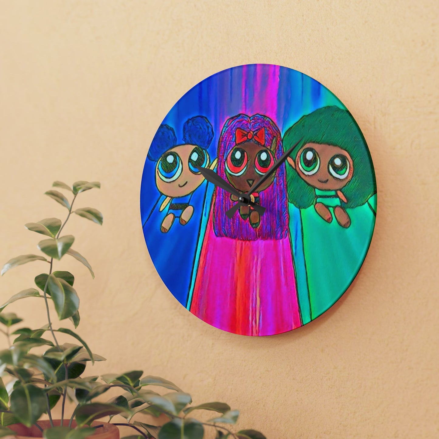 Wall Clock Powerpuff Girls