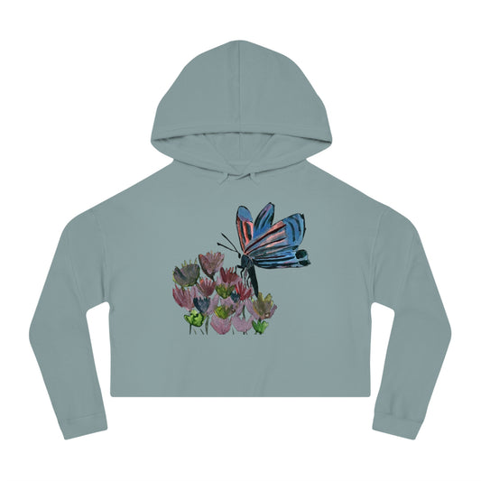 Cropped Butterfly Hoodie