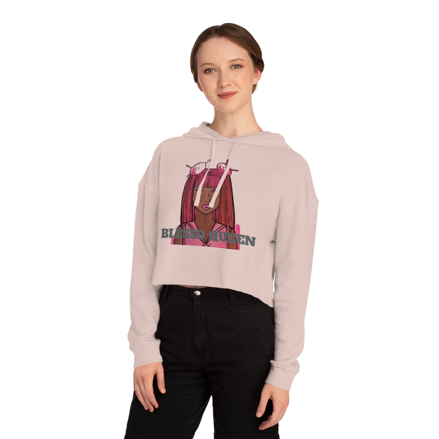 Cropped Sailor Queen x Blessed Hoodie