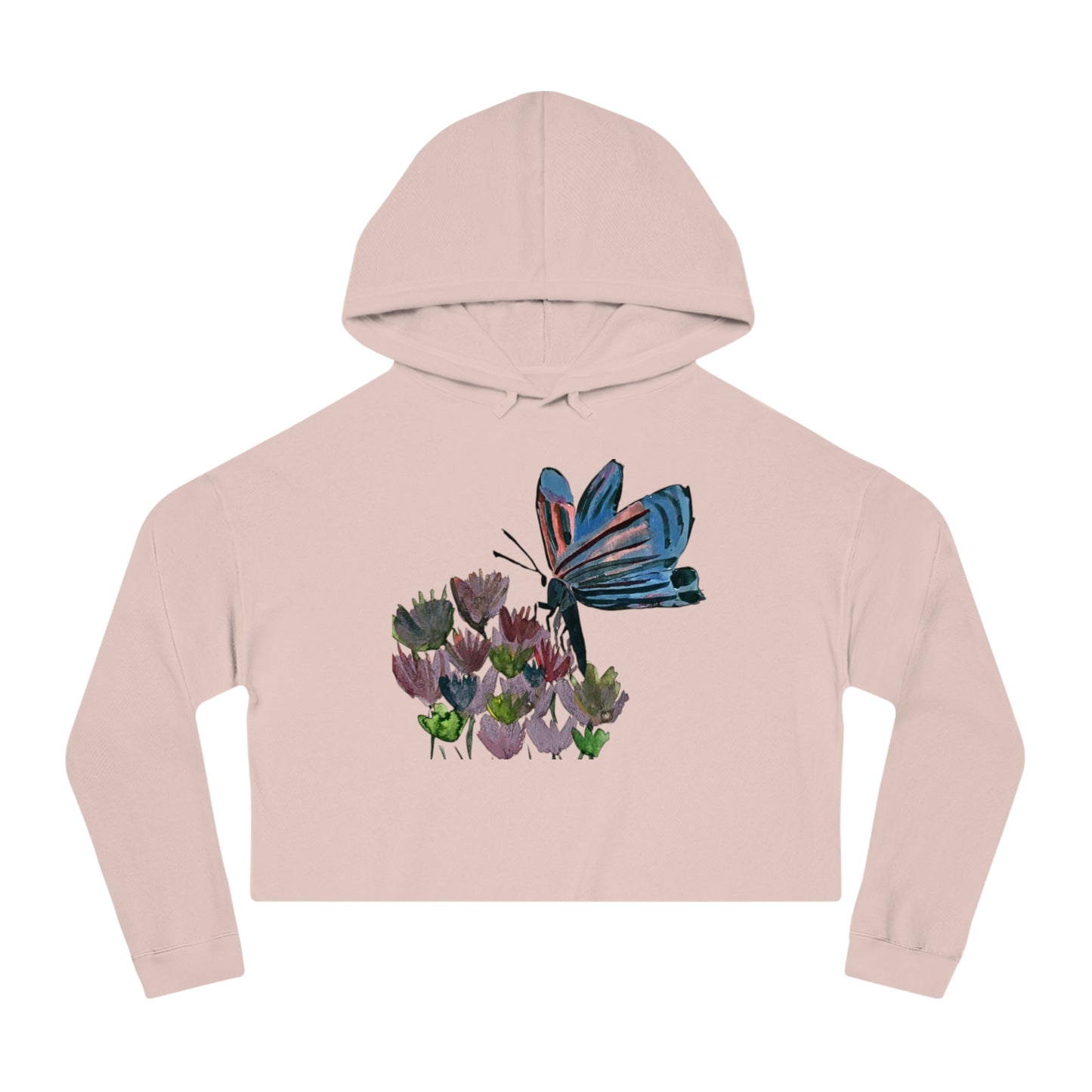 Cropped Butterfly Hoodie