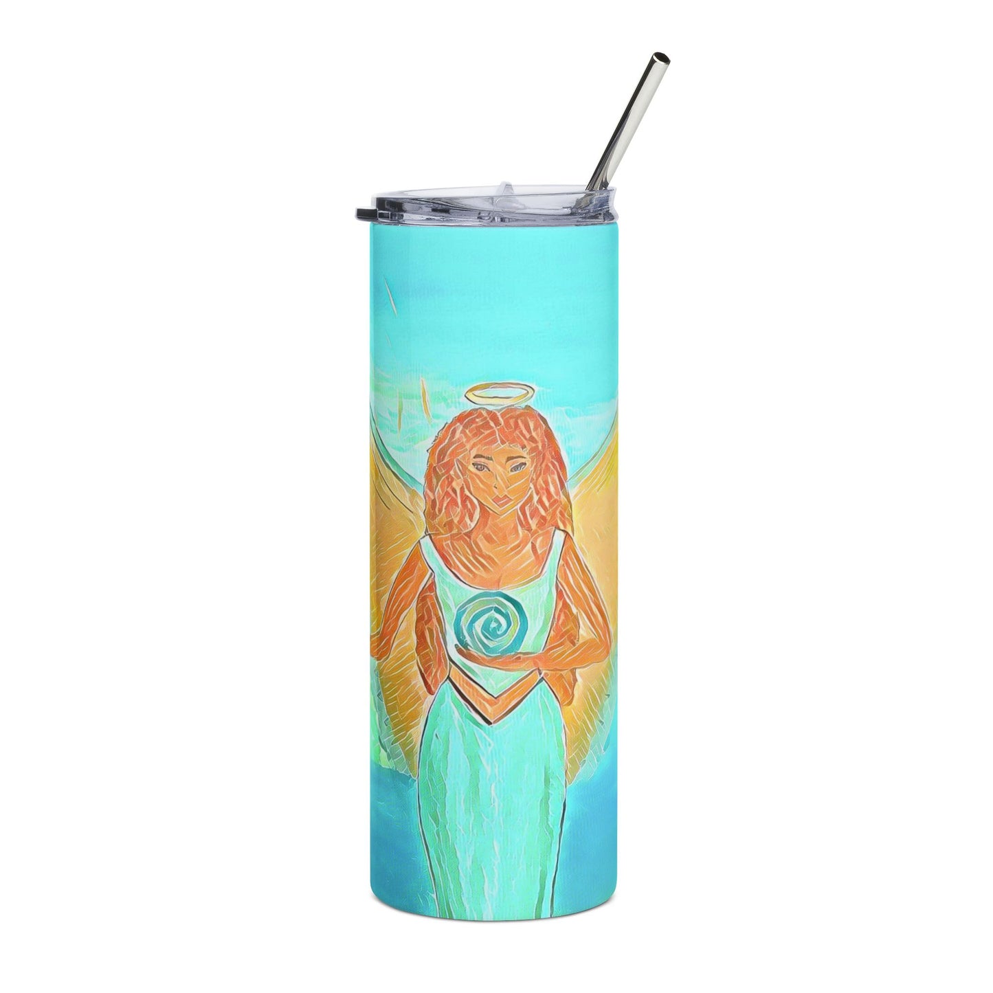Stainless Steel Healing Angel Tumbler (20oz)