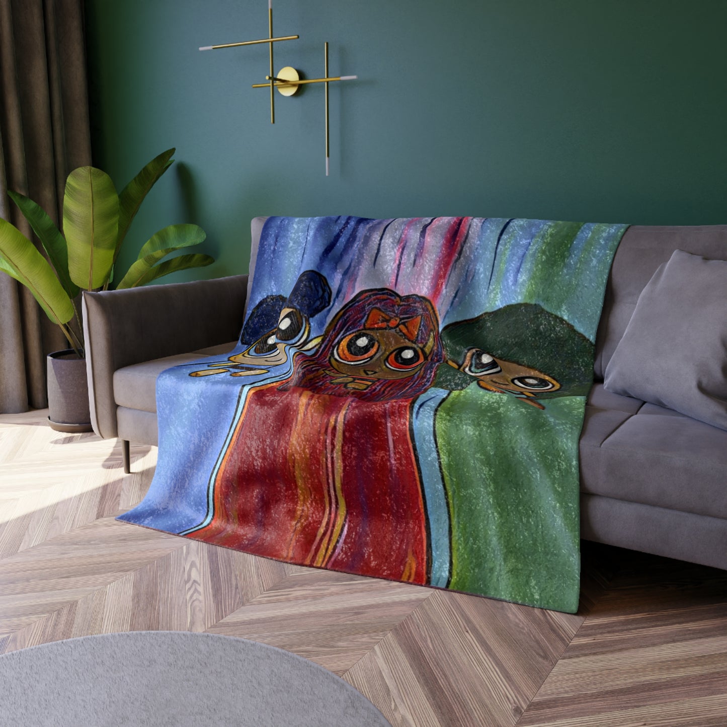 Velvet Powerpuff Girls Blanket