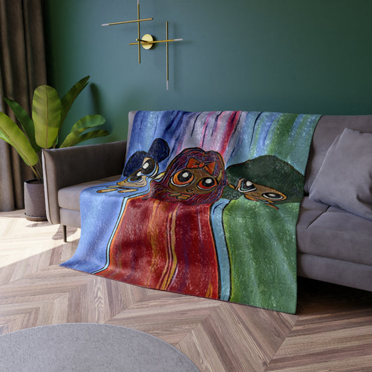 Velvet Powerpuff Girls Blanket