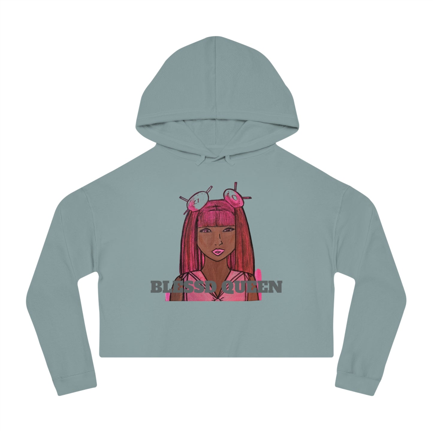 Cropped Sailor Queen x Blessed Hoodie