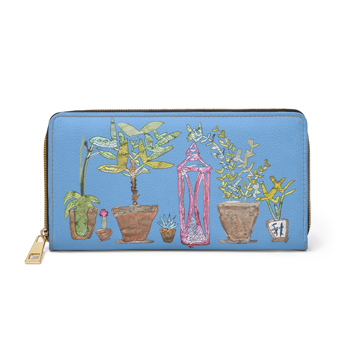 Mula Wallet Plants Blue