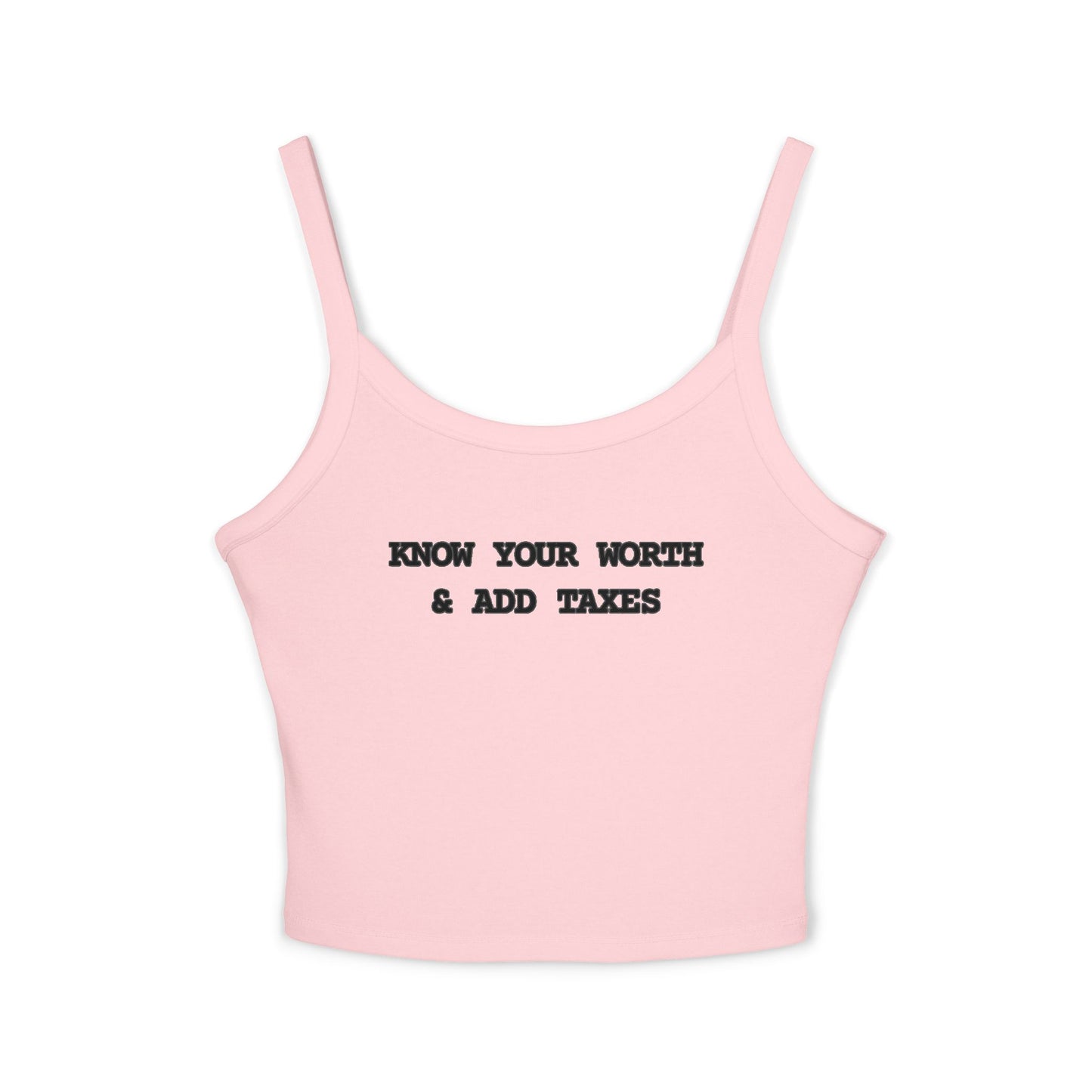 Tank Top Know Your Worth [Straps]