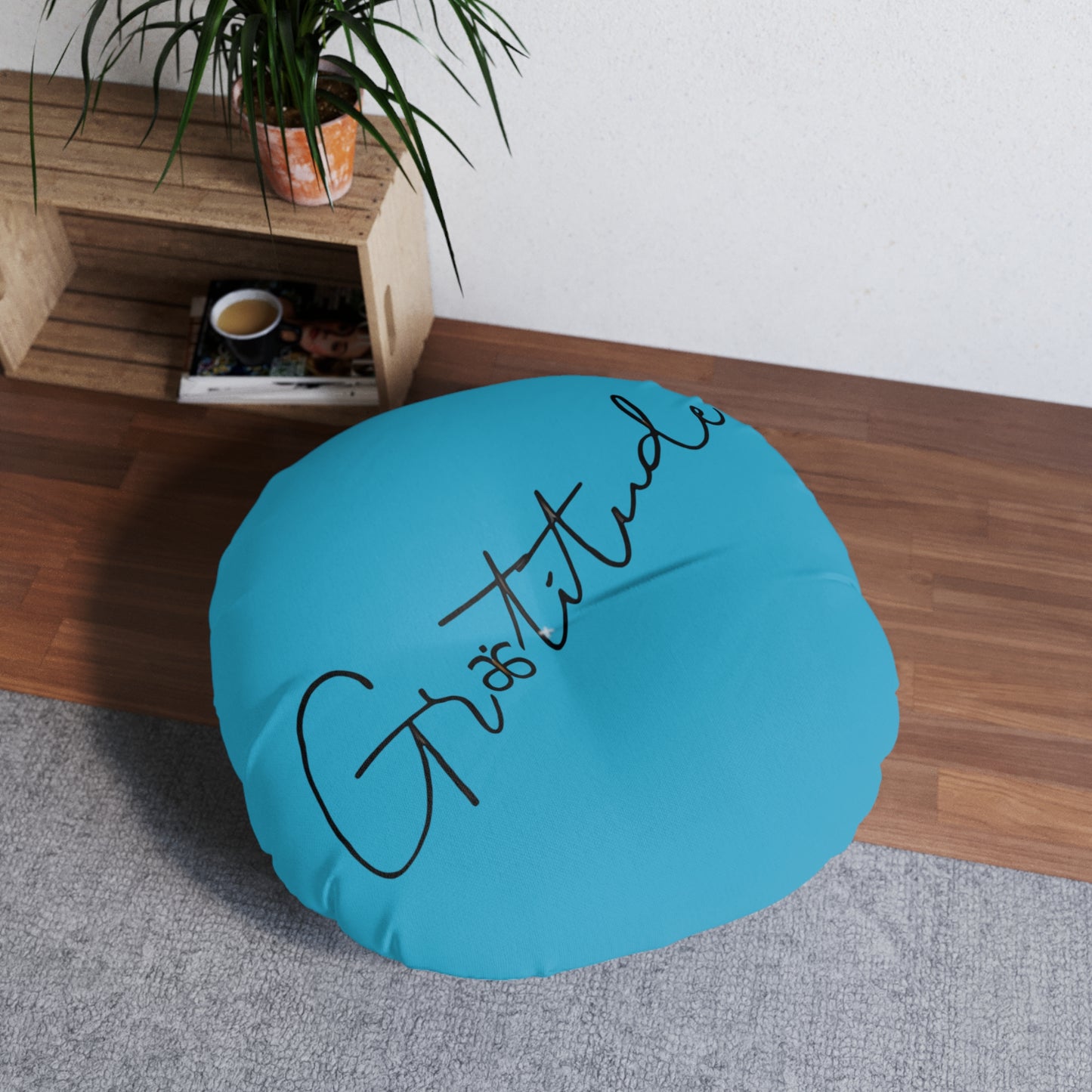 Floor Pillow Gratitude [Round]