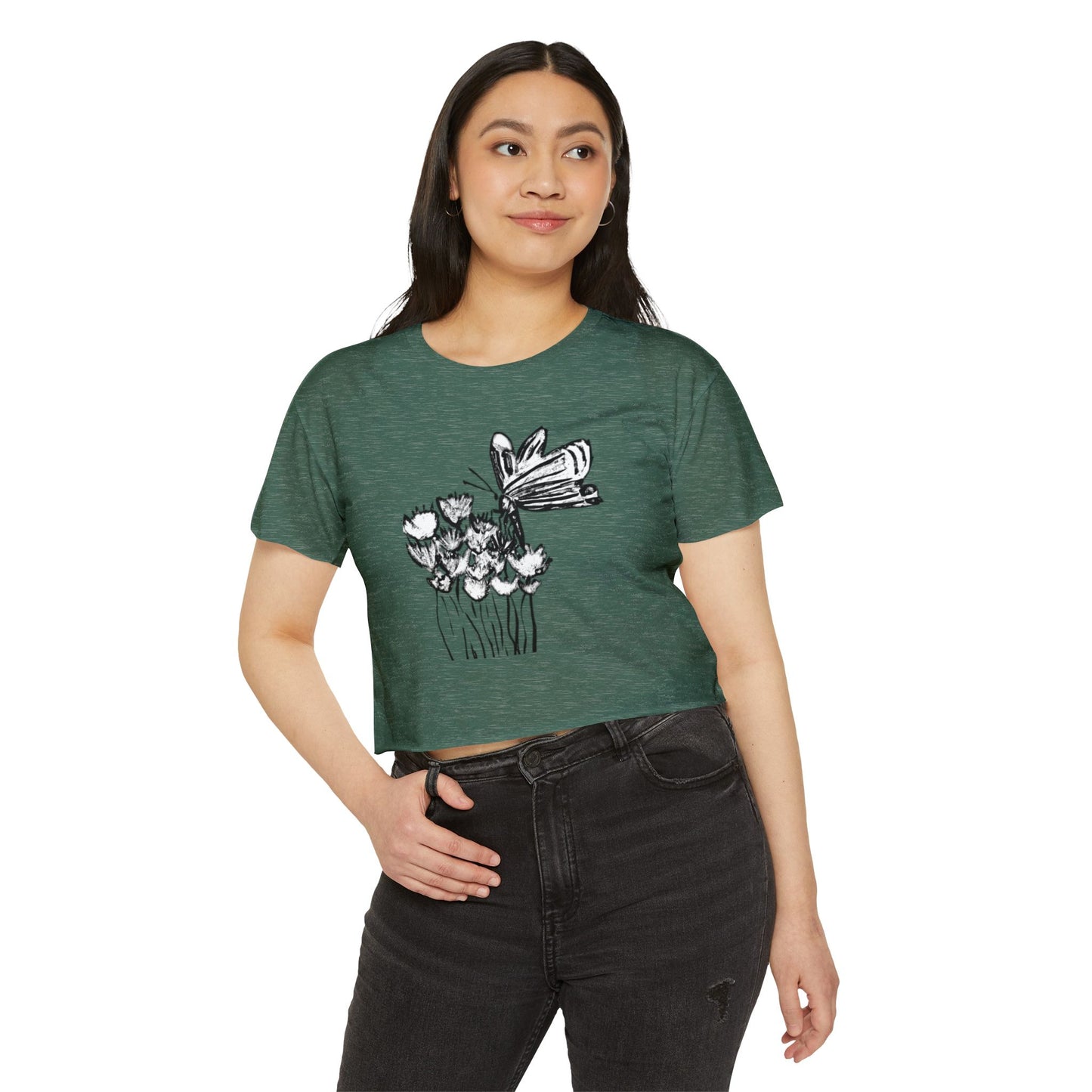Croptop Butterfly