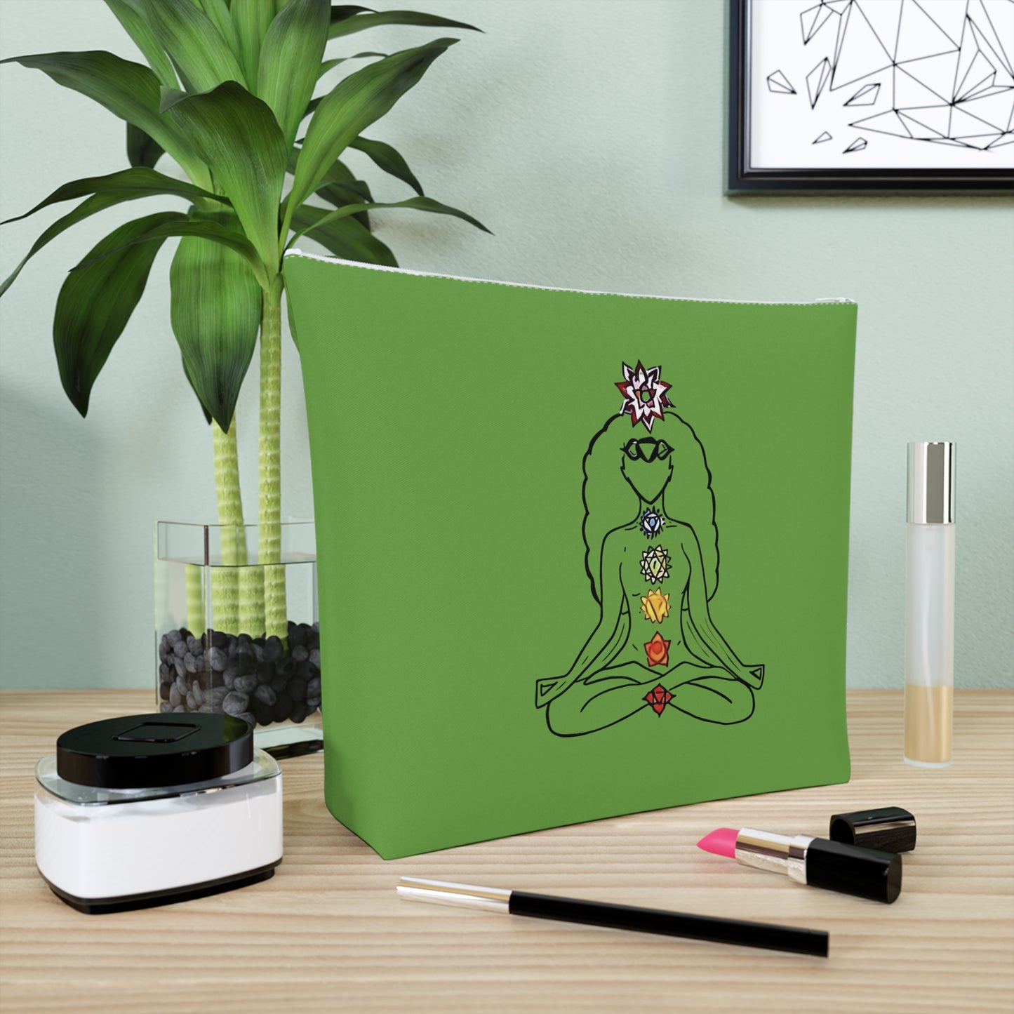 Cosmetic Bag Chakras [Green]