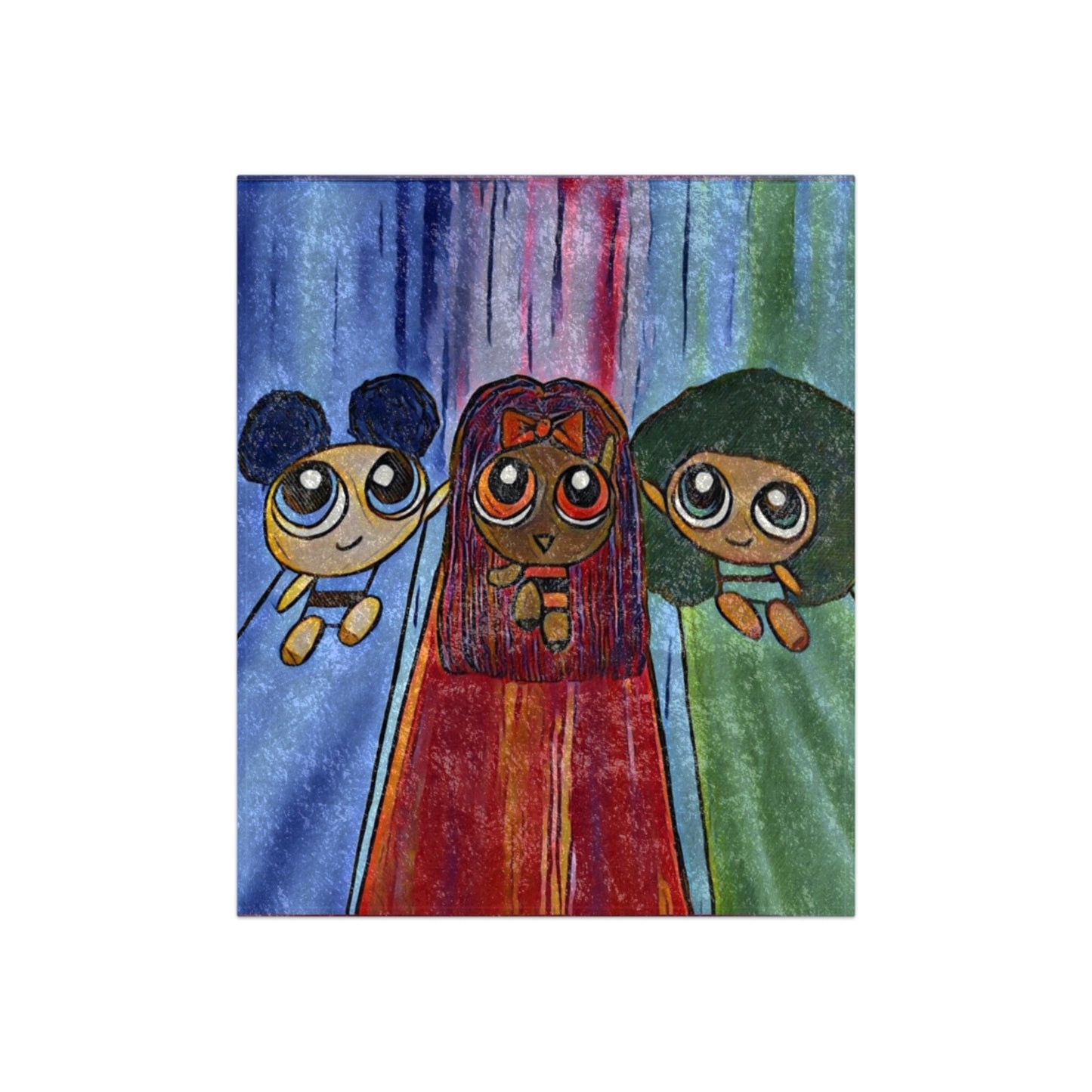 Velvet Powerpuff Girls Blanket