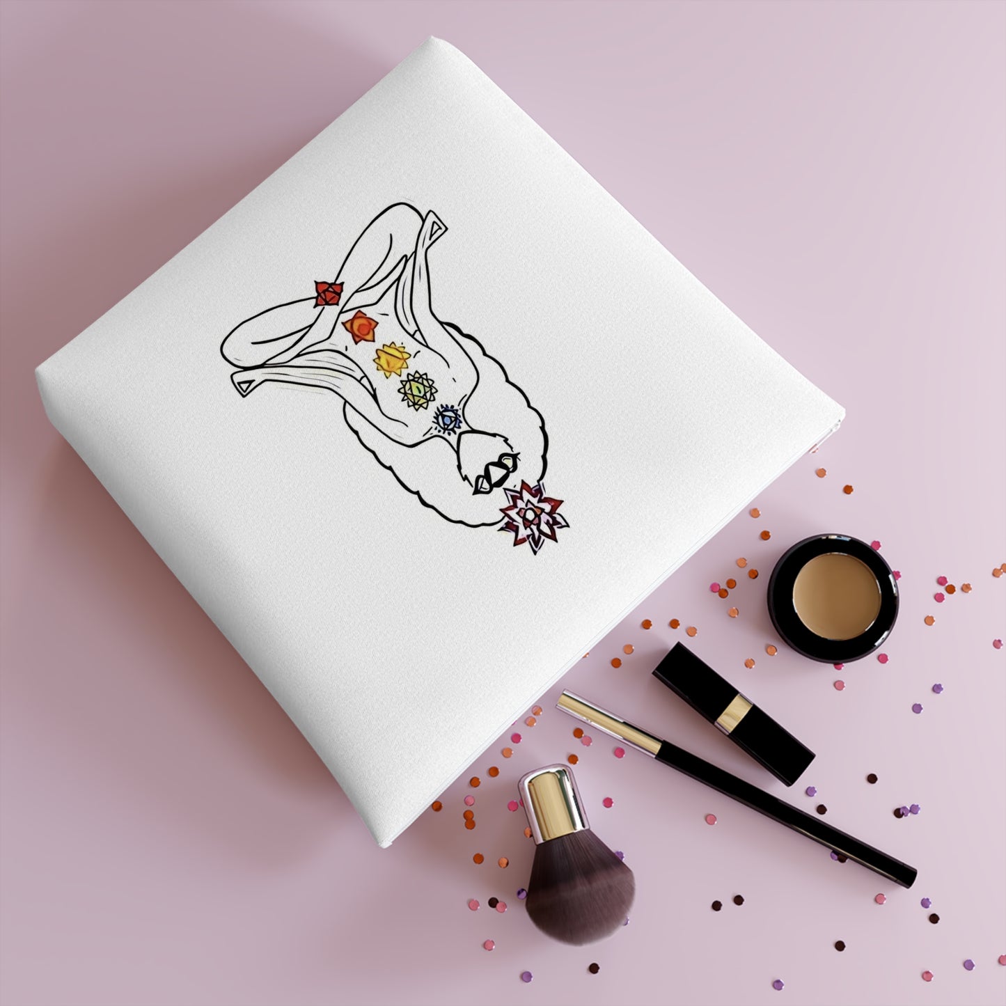 Cosmetic Bag Chakras [White]