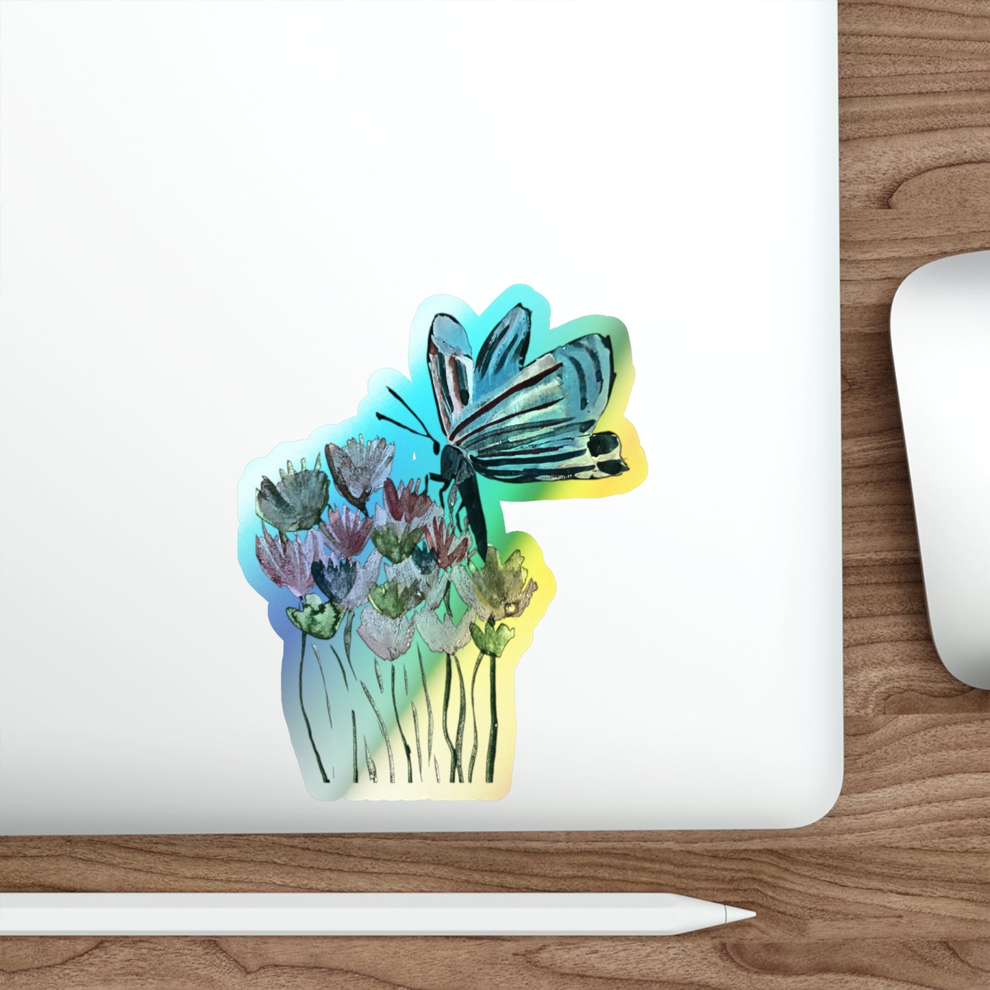 Holographic Butterfly Sticker