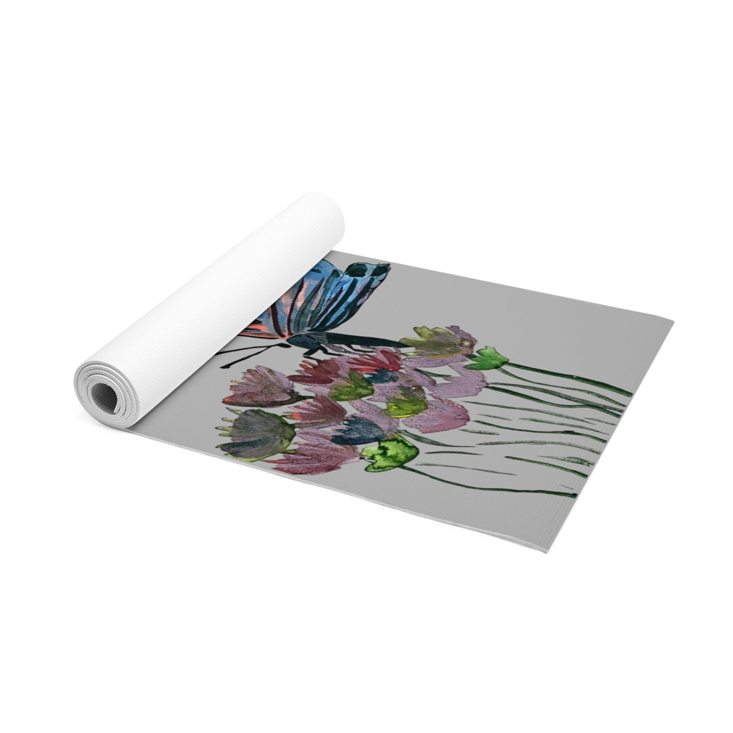 Yoga Mat Butterfly [Grey]