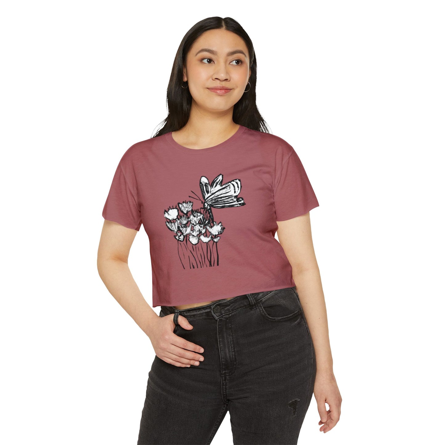 Croptop Butterfly