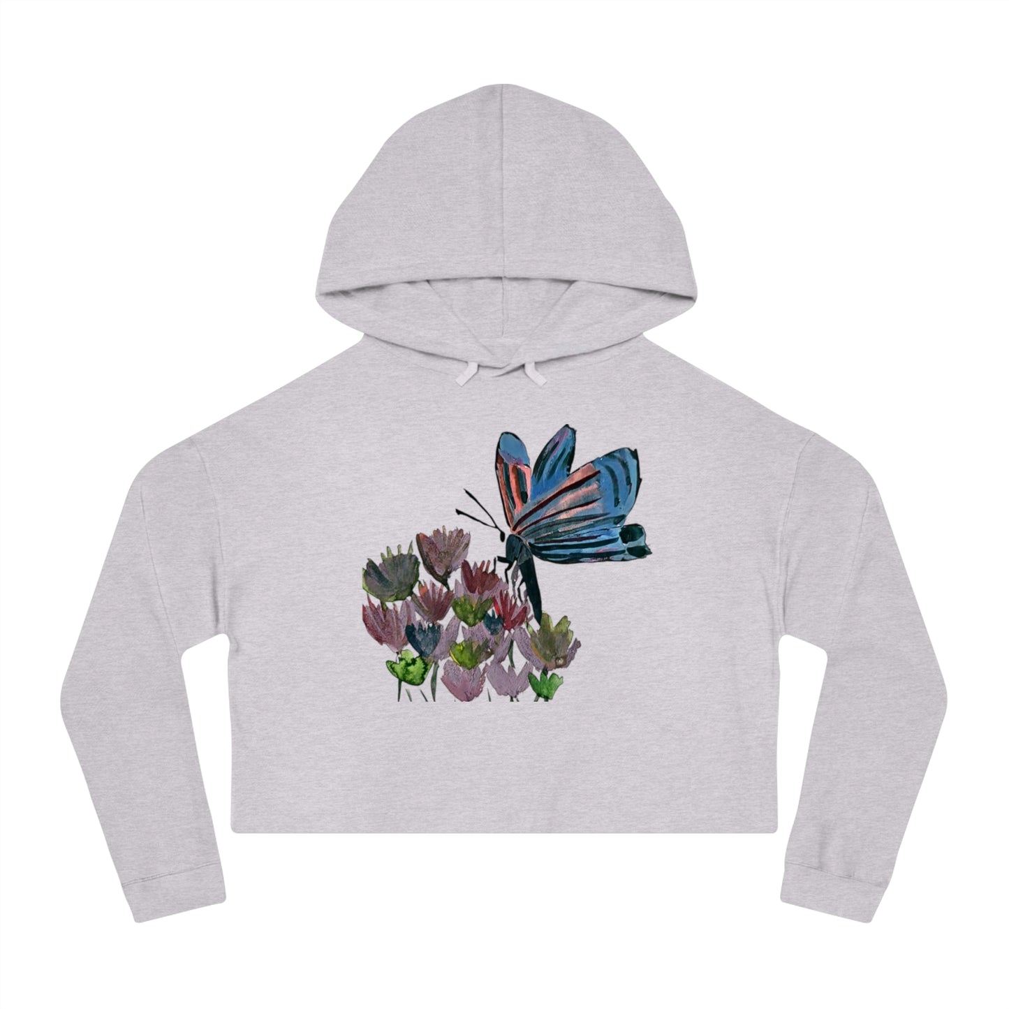 Cropped Butterfly Hoodie