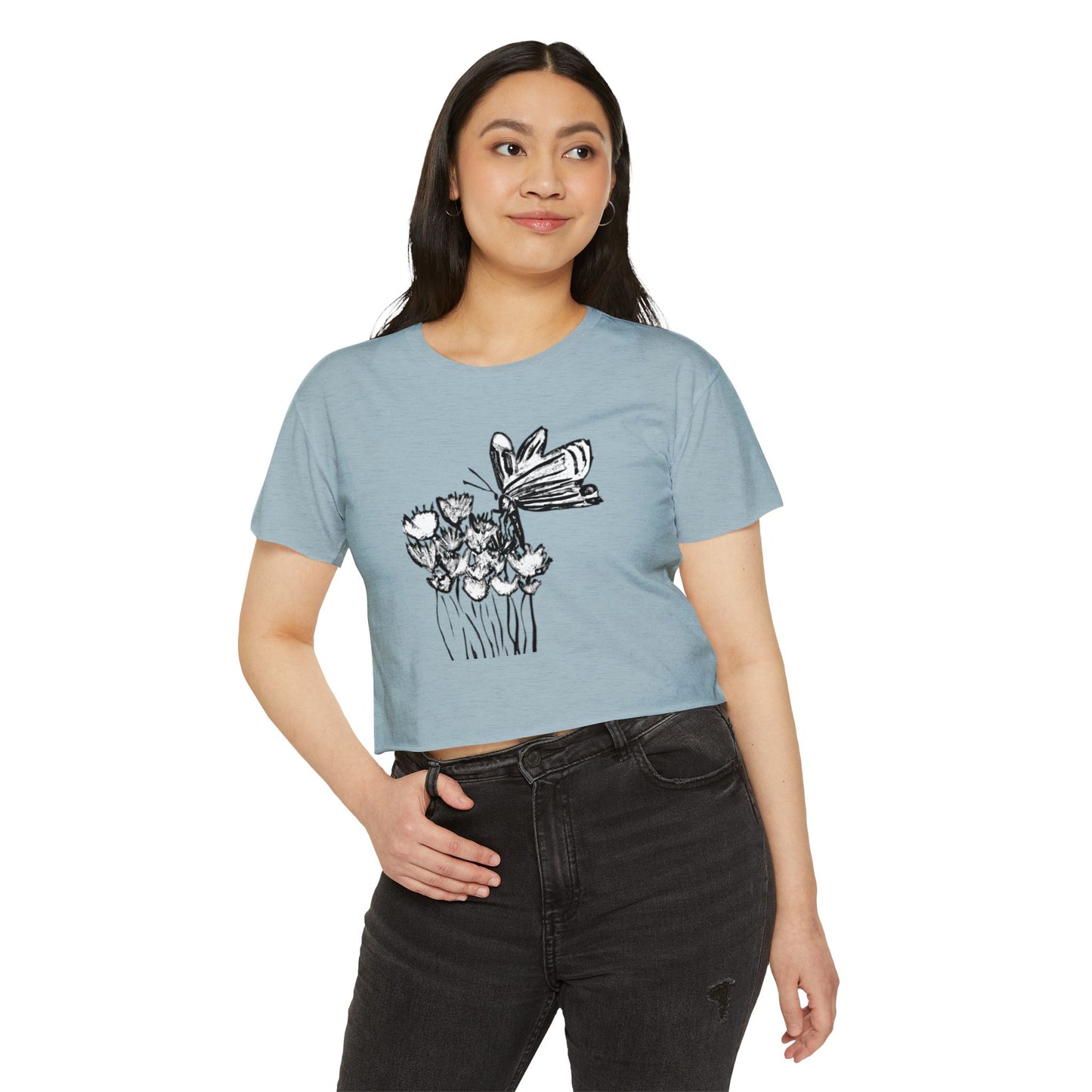 Croptop Butterfly
